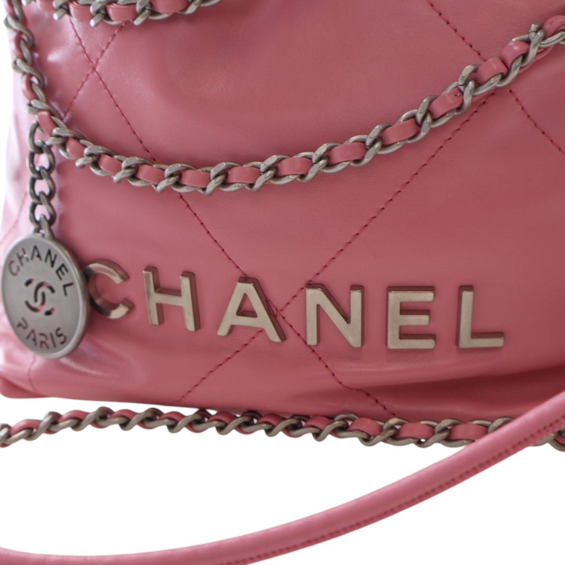 Chanel Mini Shiny Calfskin 22 Handbag