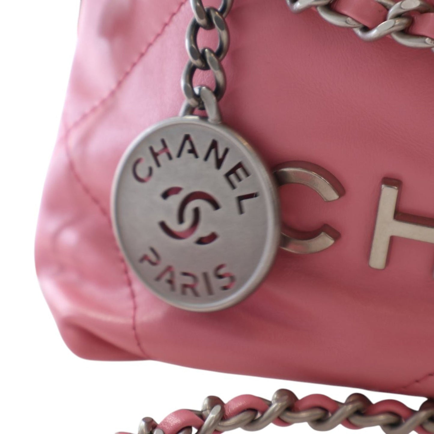 Chanel Mini Shiny Calfskin 22 Handbag