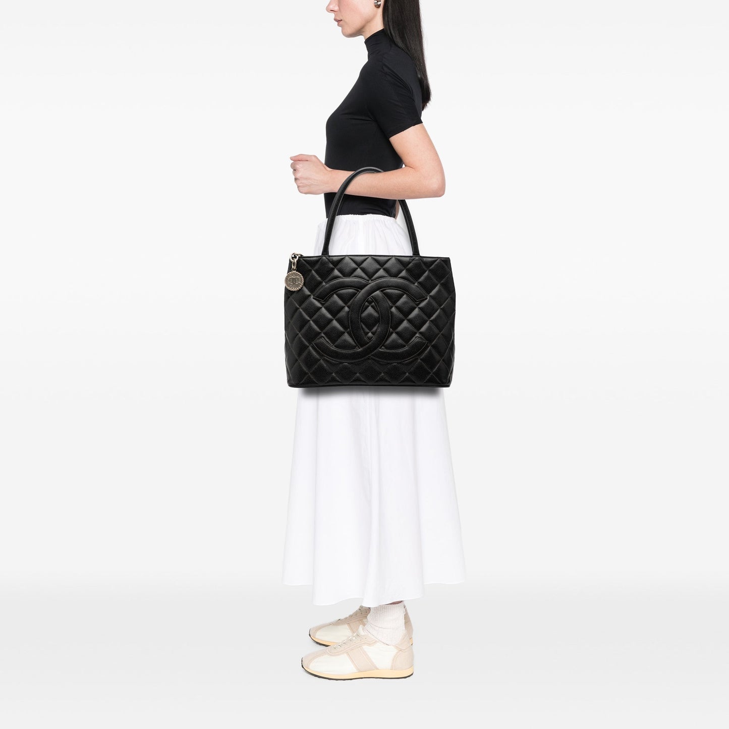 Chanel Caviar Medallion Tote