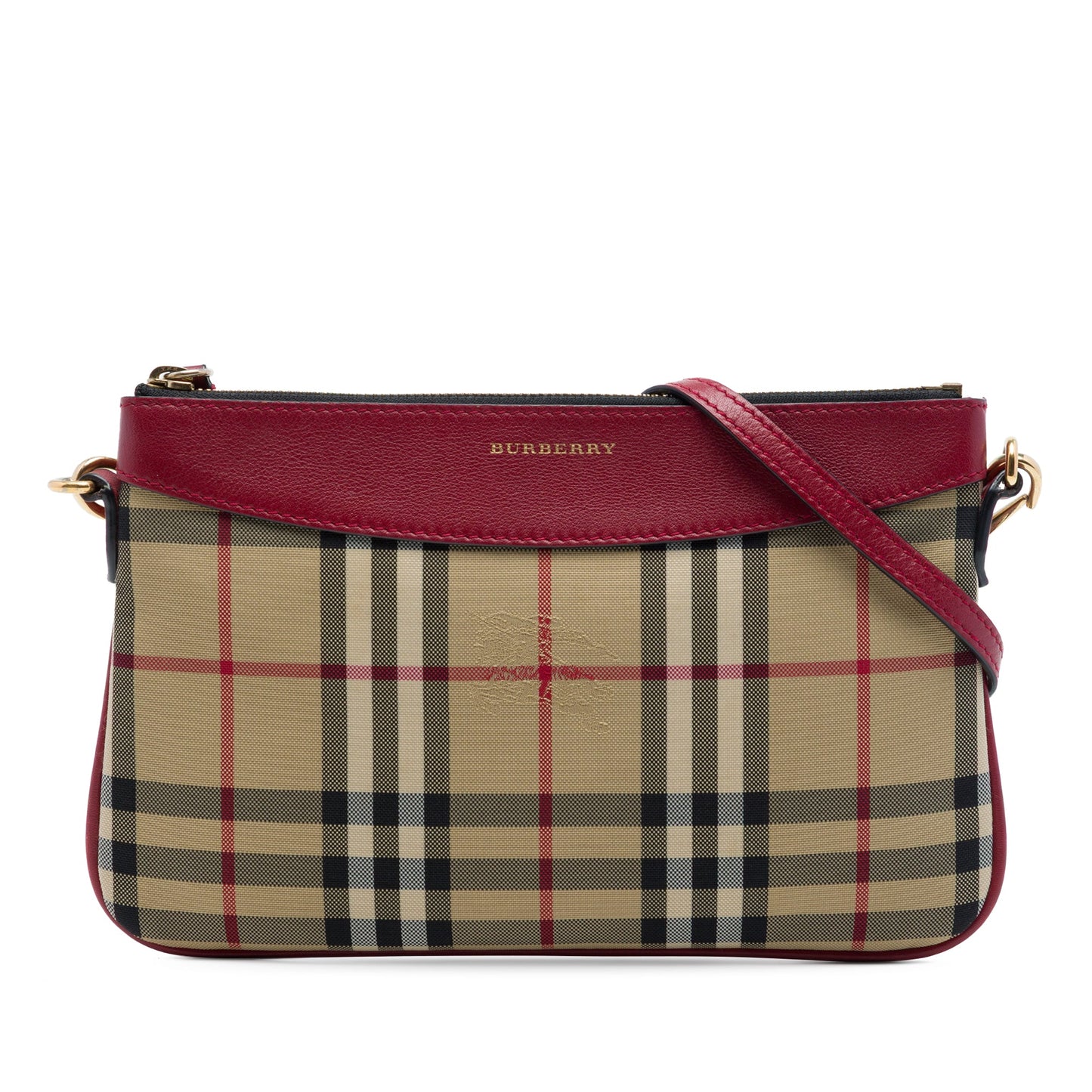 Burberry Haymarket Check Canvas Peyton Crossbody