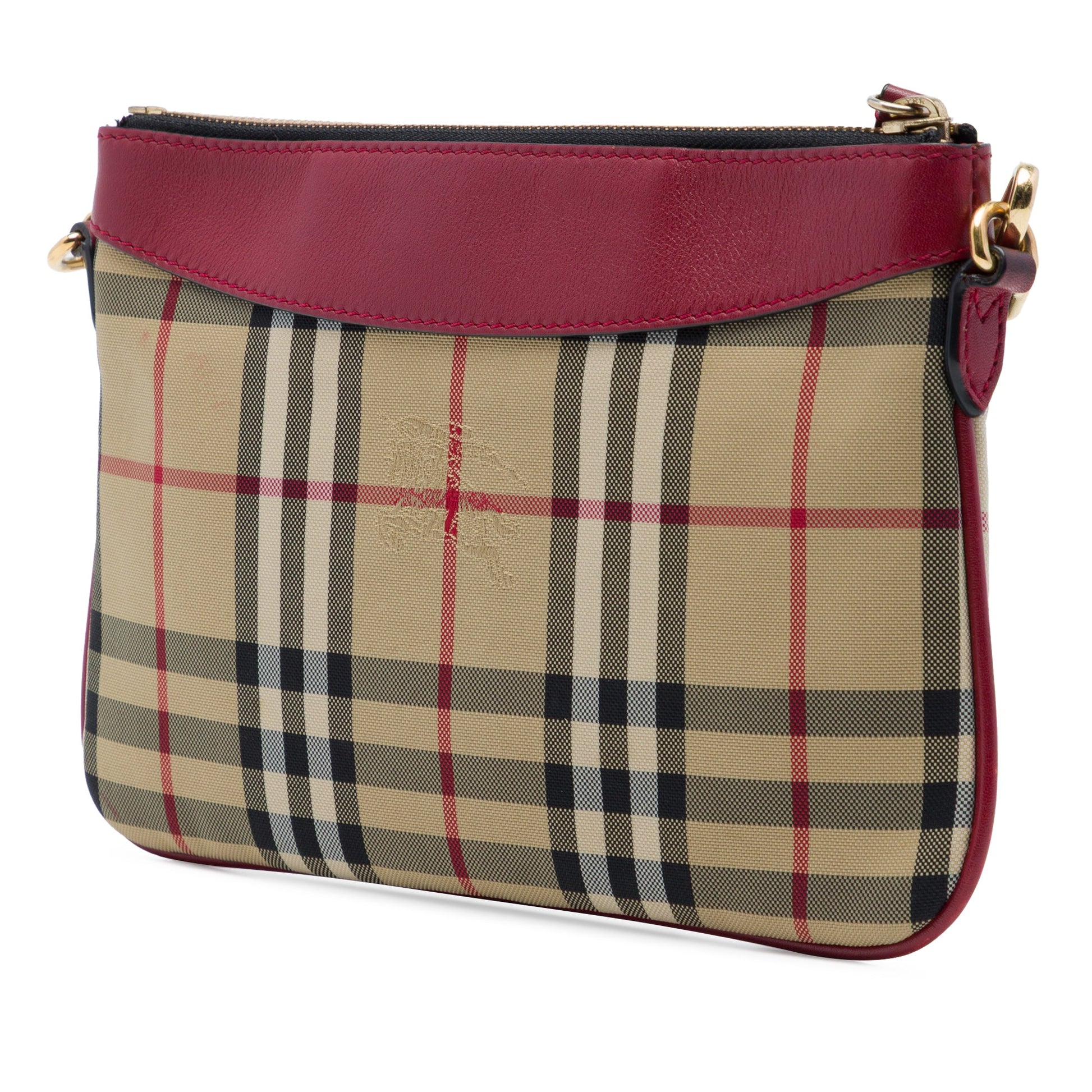 Burberry Haymarket Check Canvas Peyton Crossbody