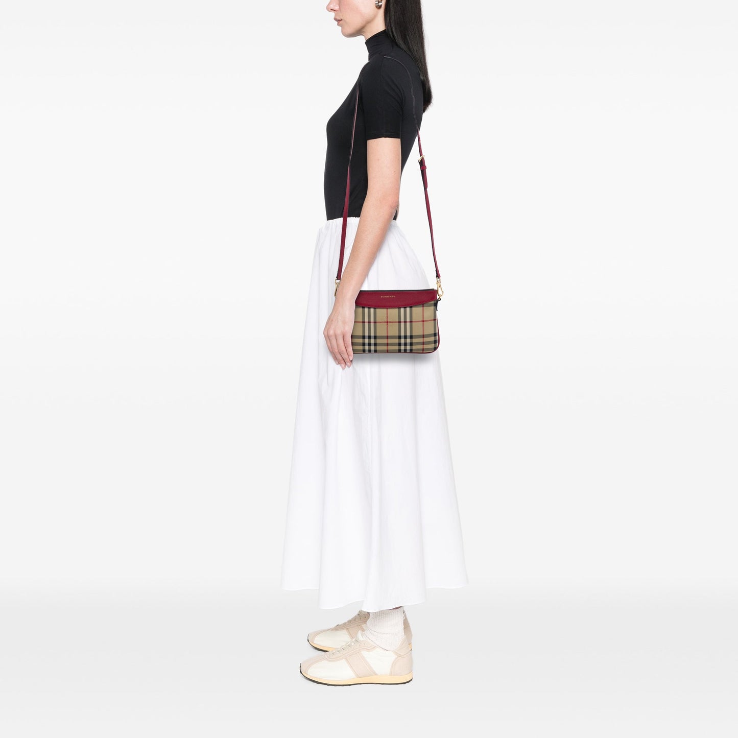 Burberry Haymarket Check Canvas Peyton Crossbody