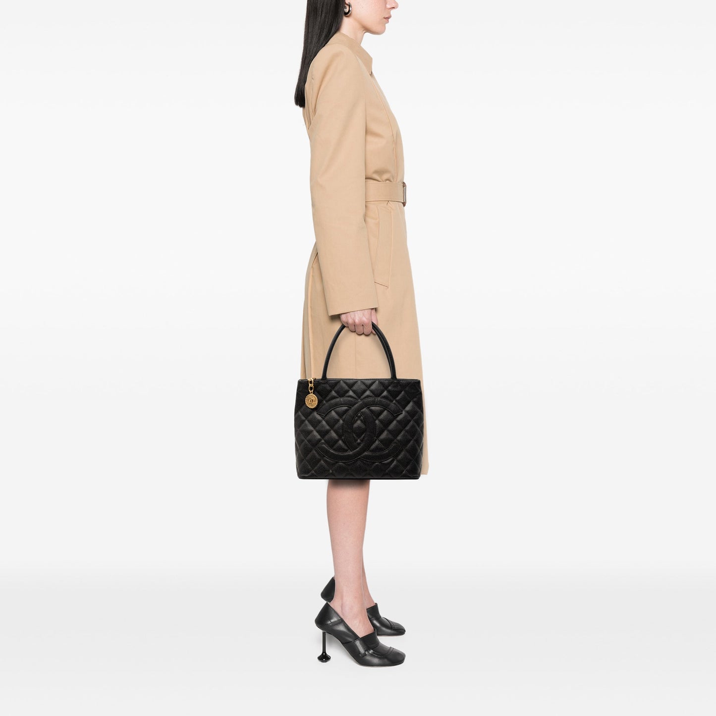 Chanel Caviar Medallion Tote