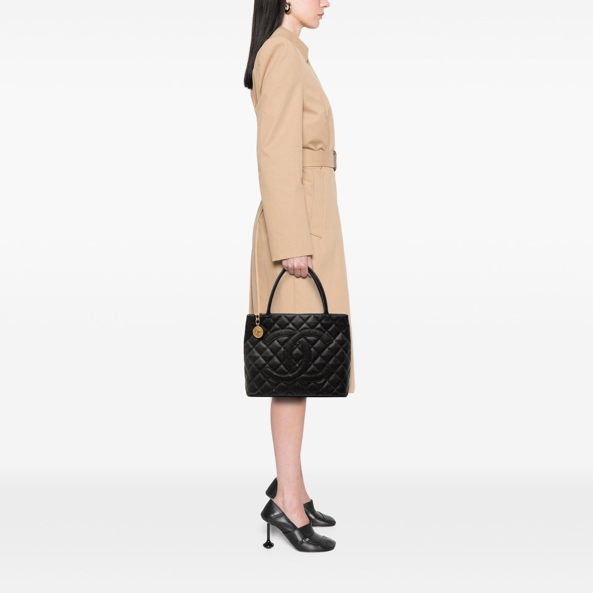 Chanel Caviar Medallion Tote