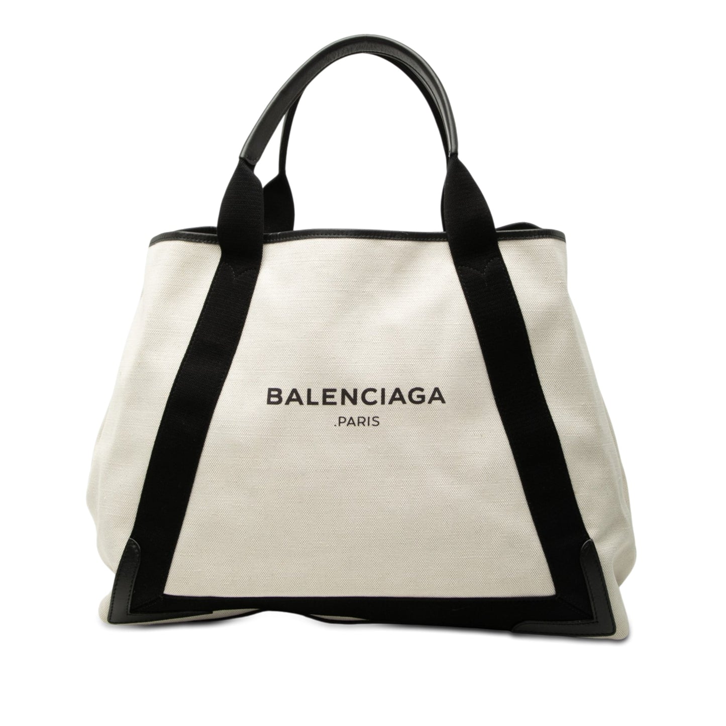 Balenciaga Canvas Navy Cabas Tote M