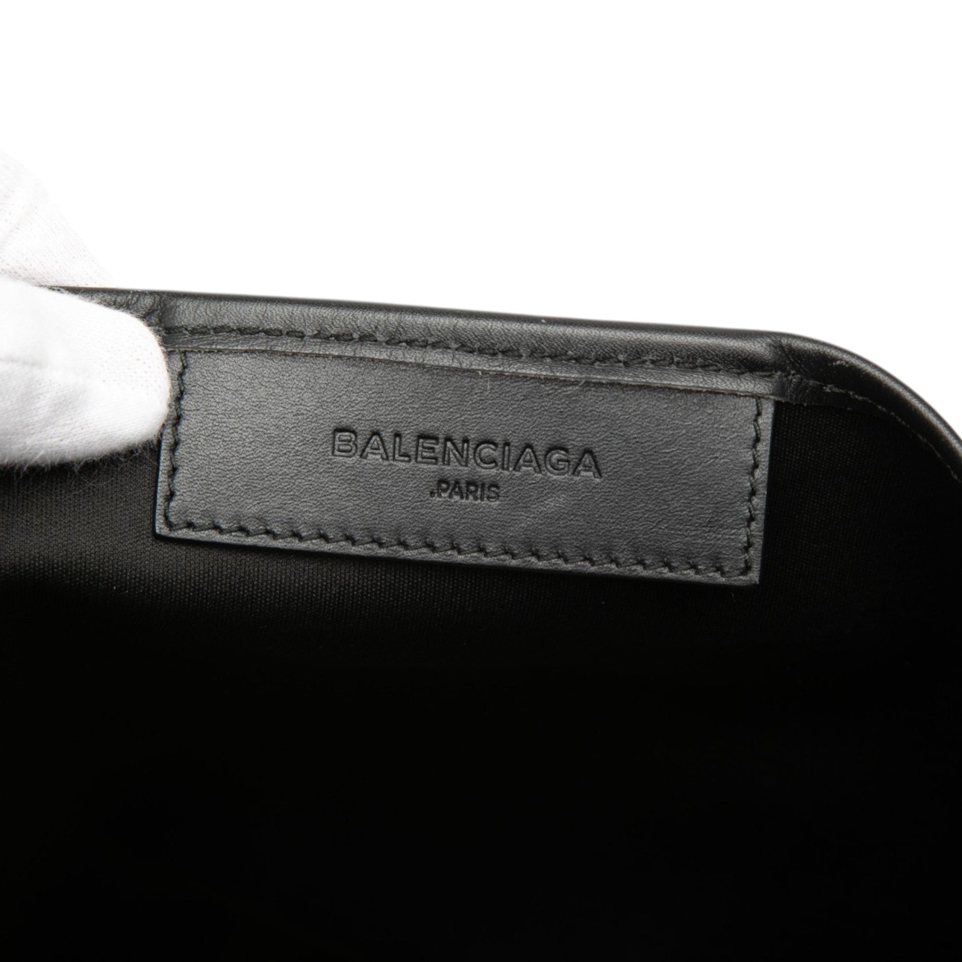 Balenciaga Canvas Navy Cabas Tote M
