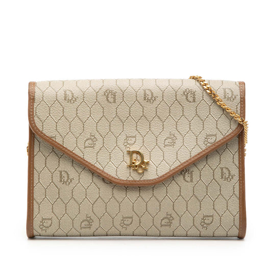 Dior Honeycomb Coated Canvas Chain Crossbody