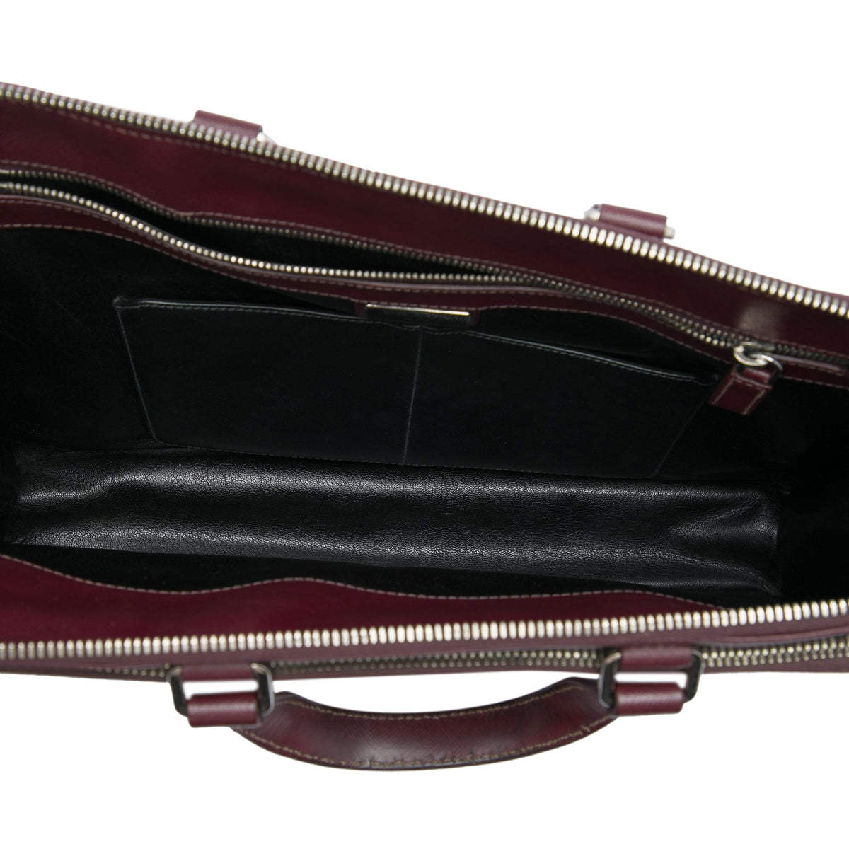 Prada Saffiano Business Bag — Red