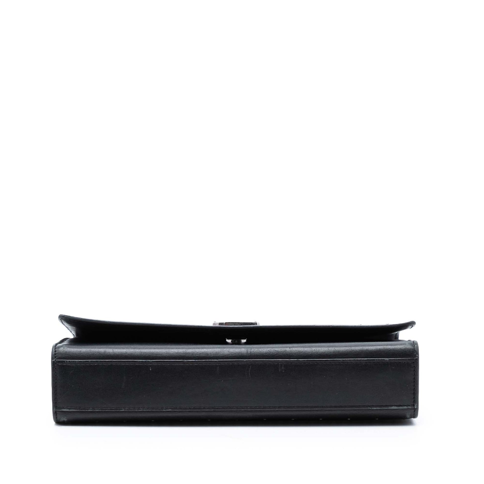 Medium Leather Studded Monogram Kate Crossbody