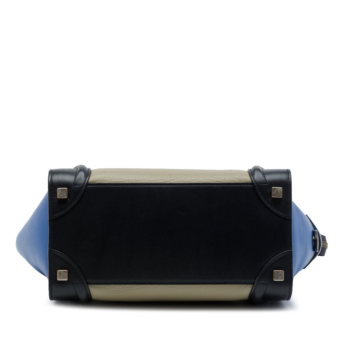 Celine Micro Tricolor Leather Luggage Tote