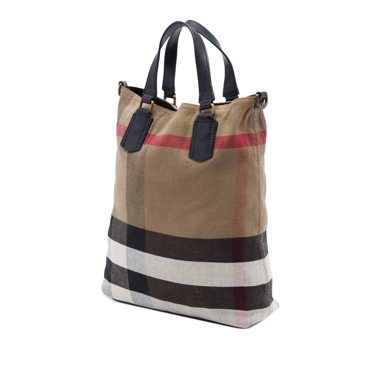 Burberry Mega Check Canvas Tottenham Brit Satchel