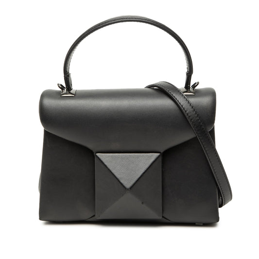 Valentino Mini Leather One Stud Top Handle Bag