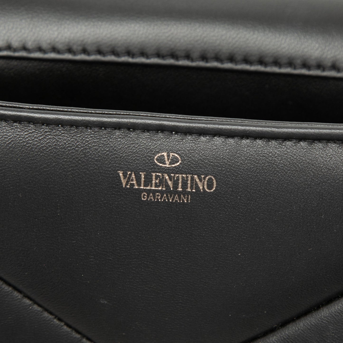 Valentino Mini Leather One Stud Top Handle Bag