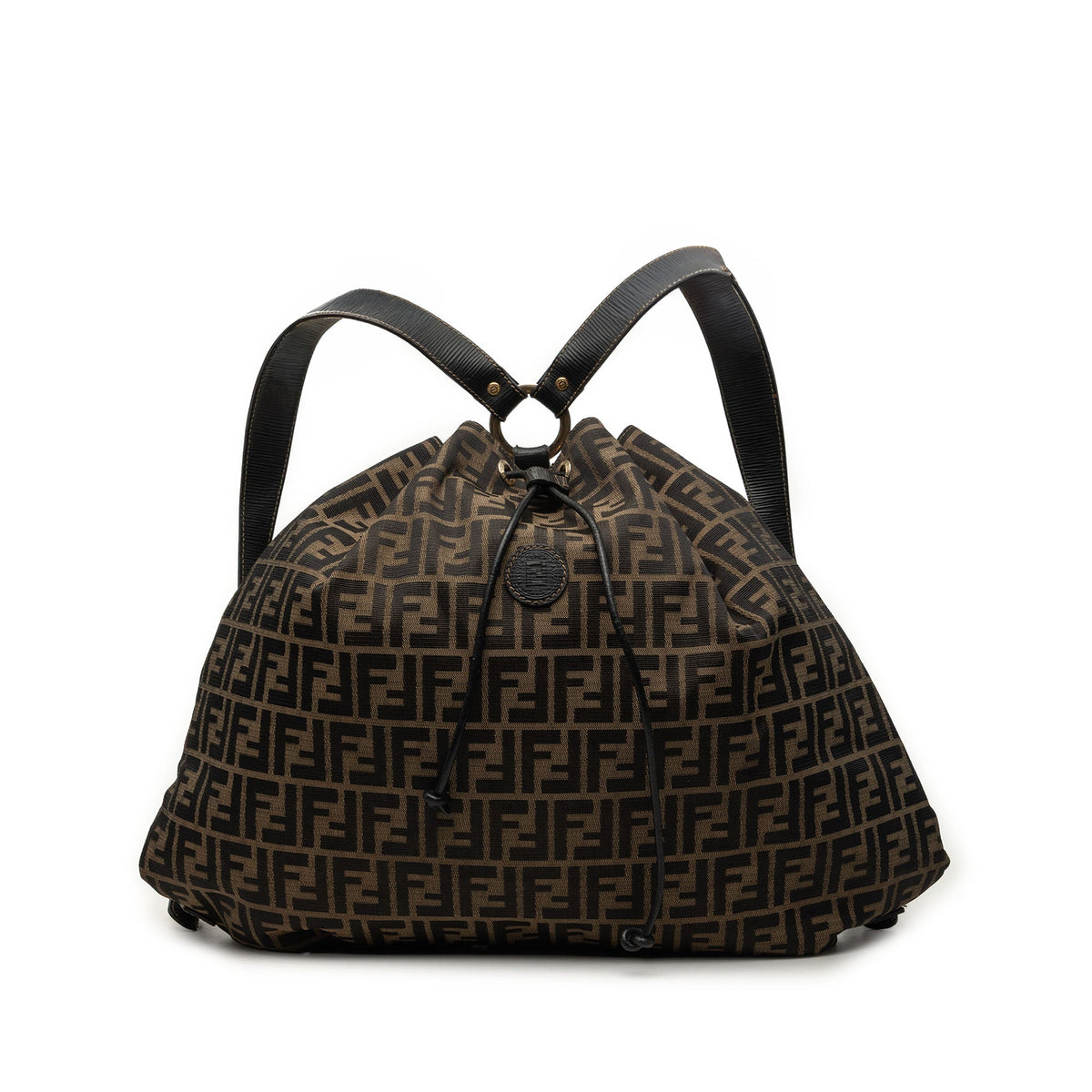 Fendi Zucca Canvas Drawstring Backpack