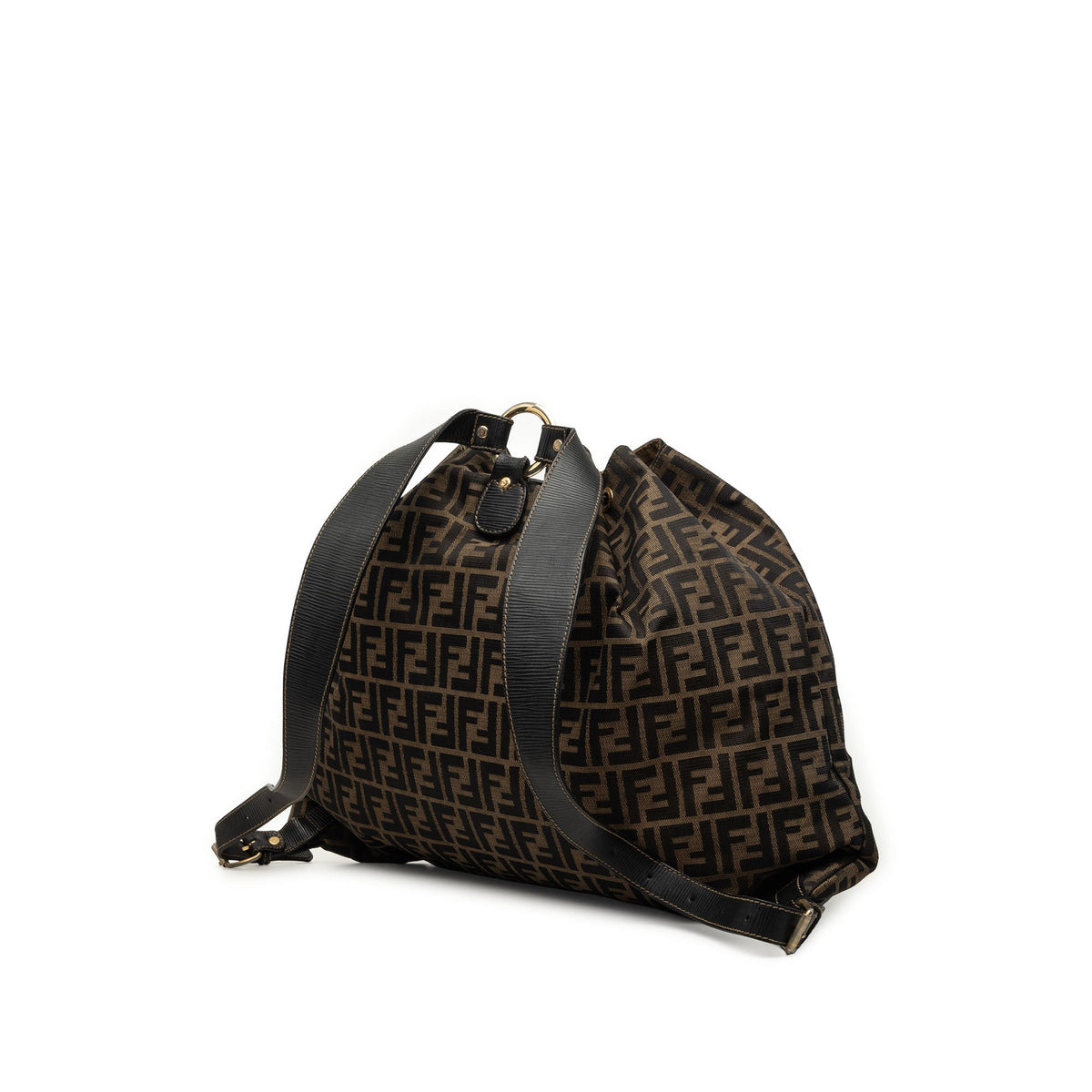 Fendi Zucca Canvas Drawstring Backpack