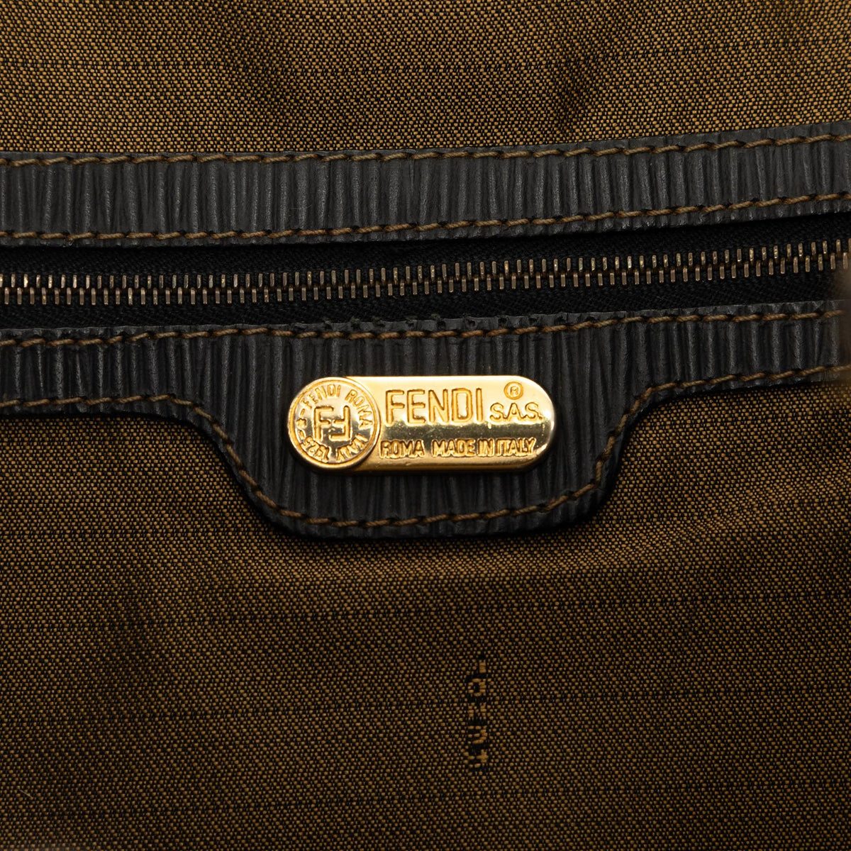 Fendi Zucca Canvas Drawstring Backpack