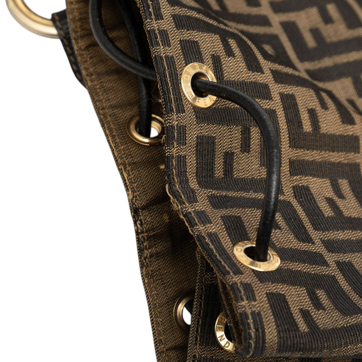 Fendi Zucca Canvas Drawstring Backpack