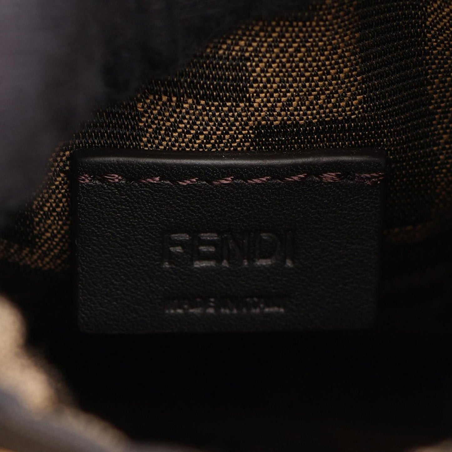Fendi Nano Zucca Canvas and Leather Step Out Bag