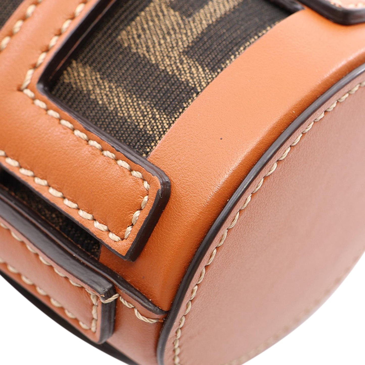 Fendi Nano Zucca Canvas and Leather Step Out Bag