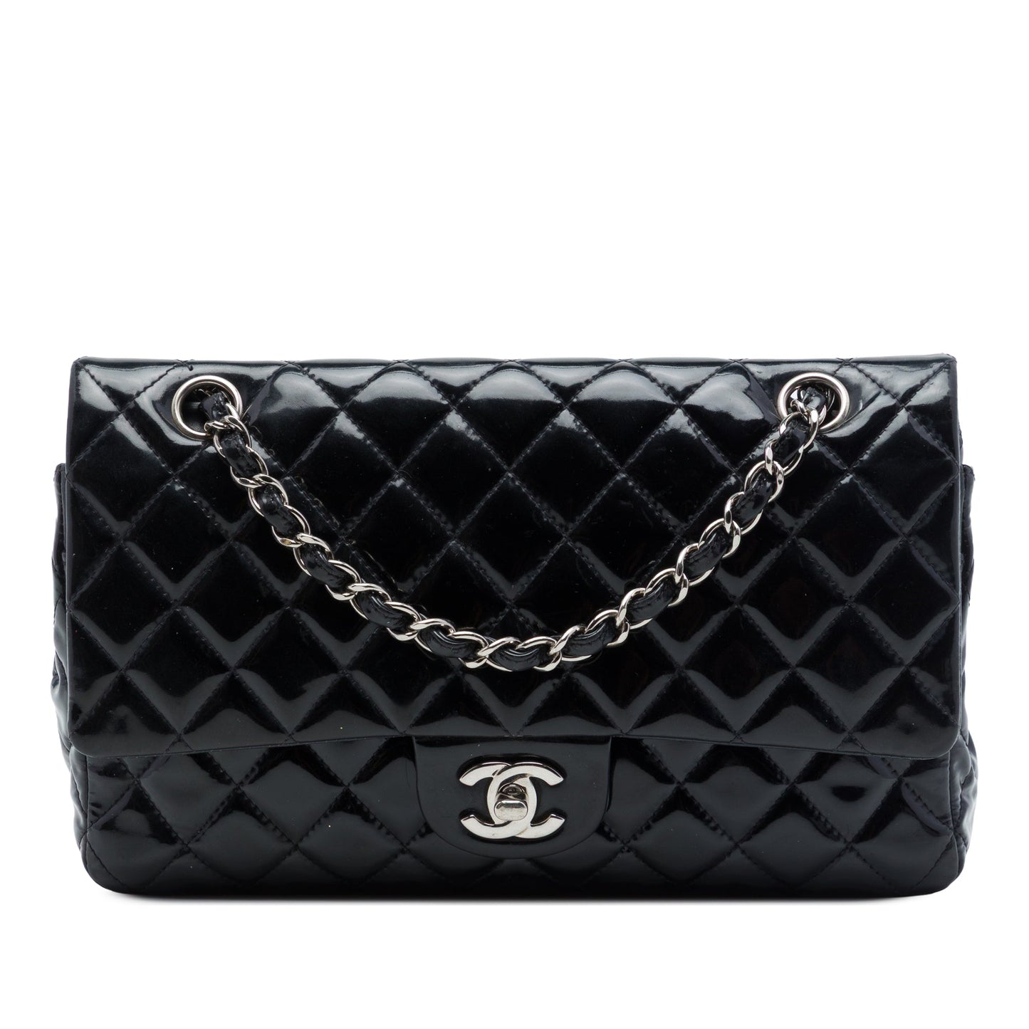 Chanel Medium Classic Patent Double Flap