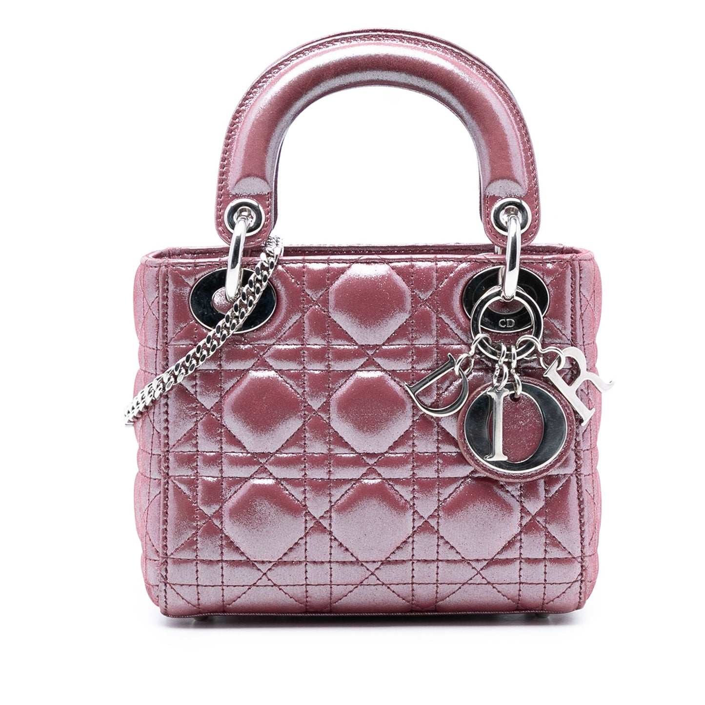 Dior Mini Iridescent Lambskin Cannage Lady Dior