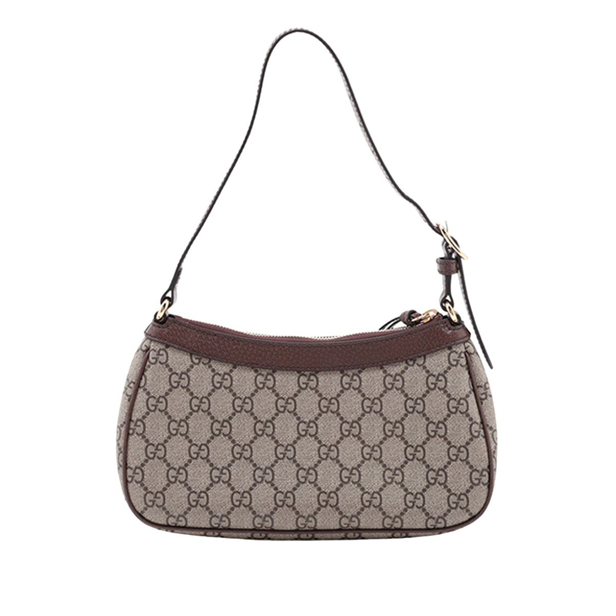 Gucci Small GG Supreme Ophidia Shoulder Bag — Beige