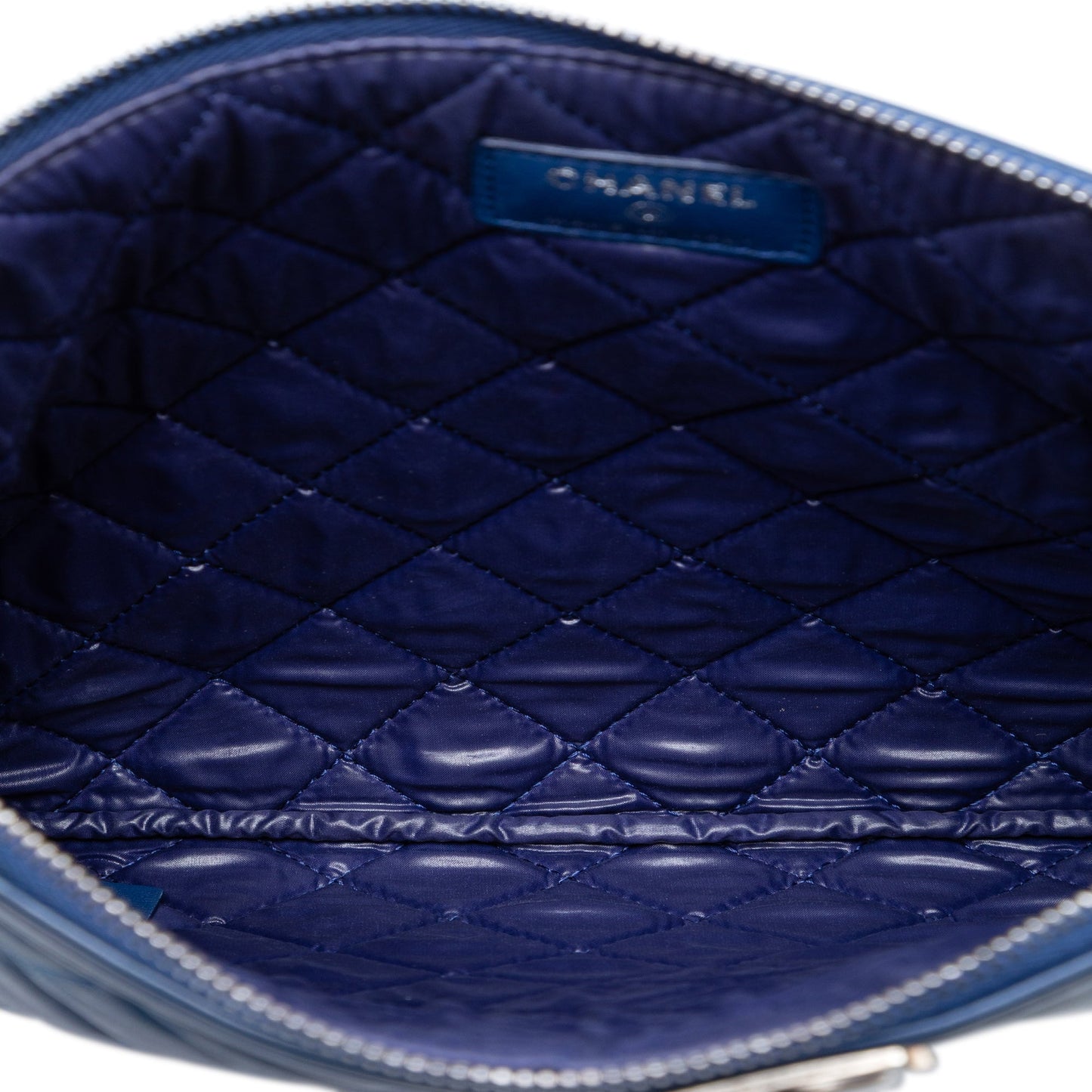 Chanel Medium Quilted Lambskin Boy O Case Clutch