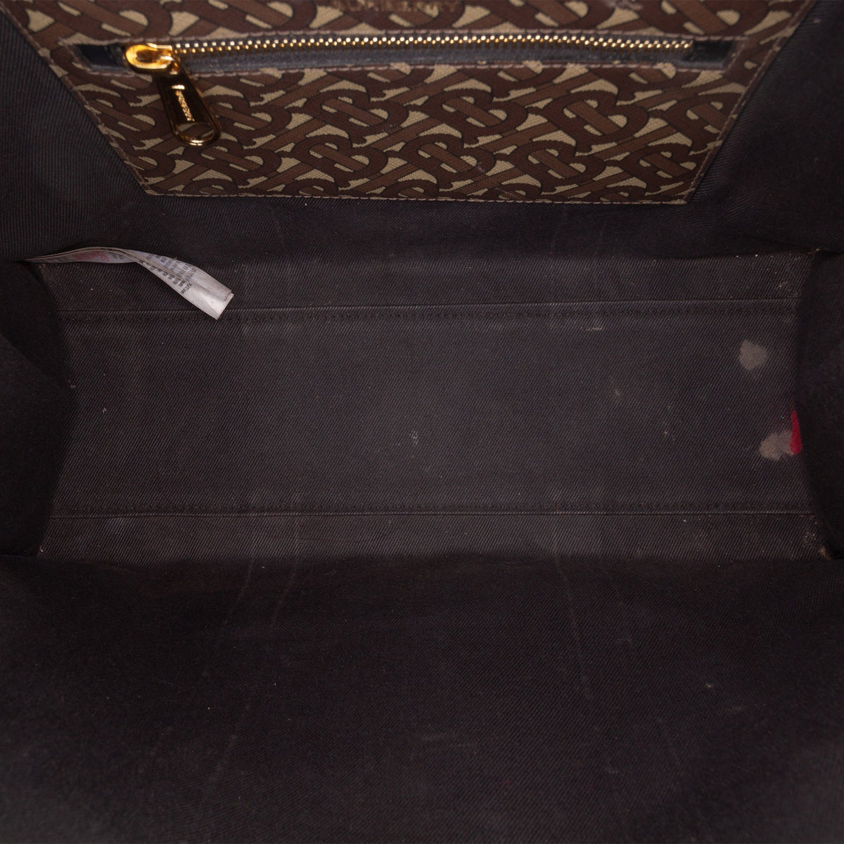 Burberry TB Monogram E Canvas Stripe Book Tote