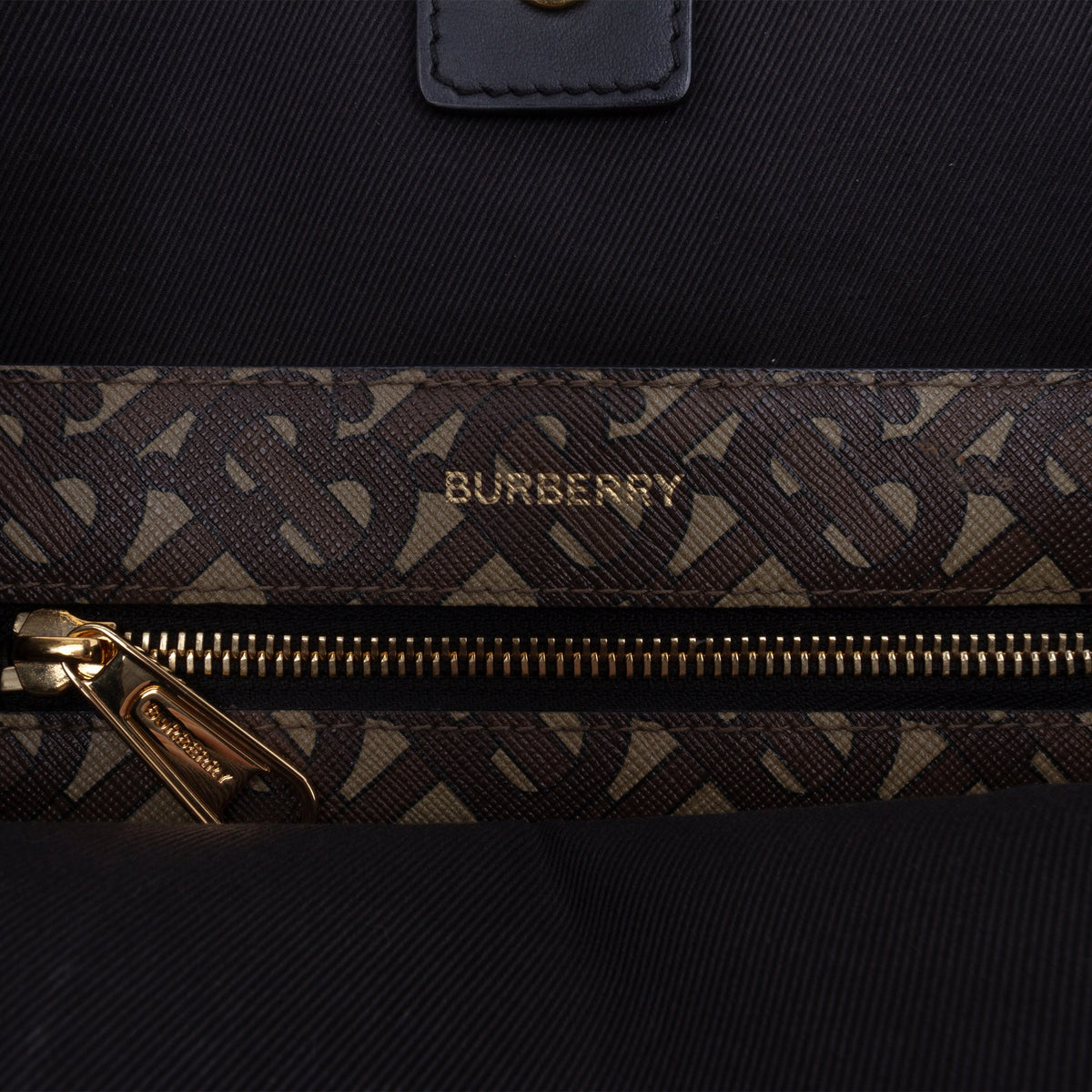 Burberry TB Monogram E Canvas Stripe Book Tote