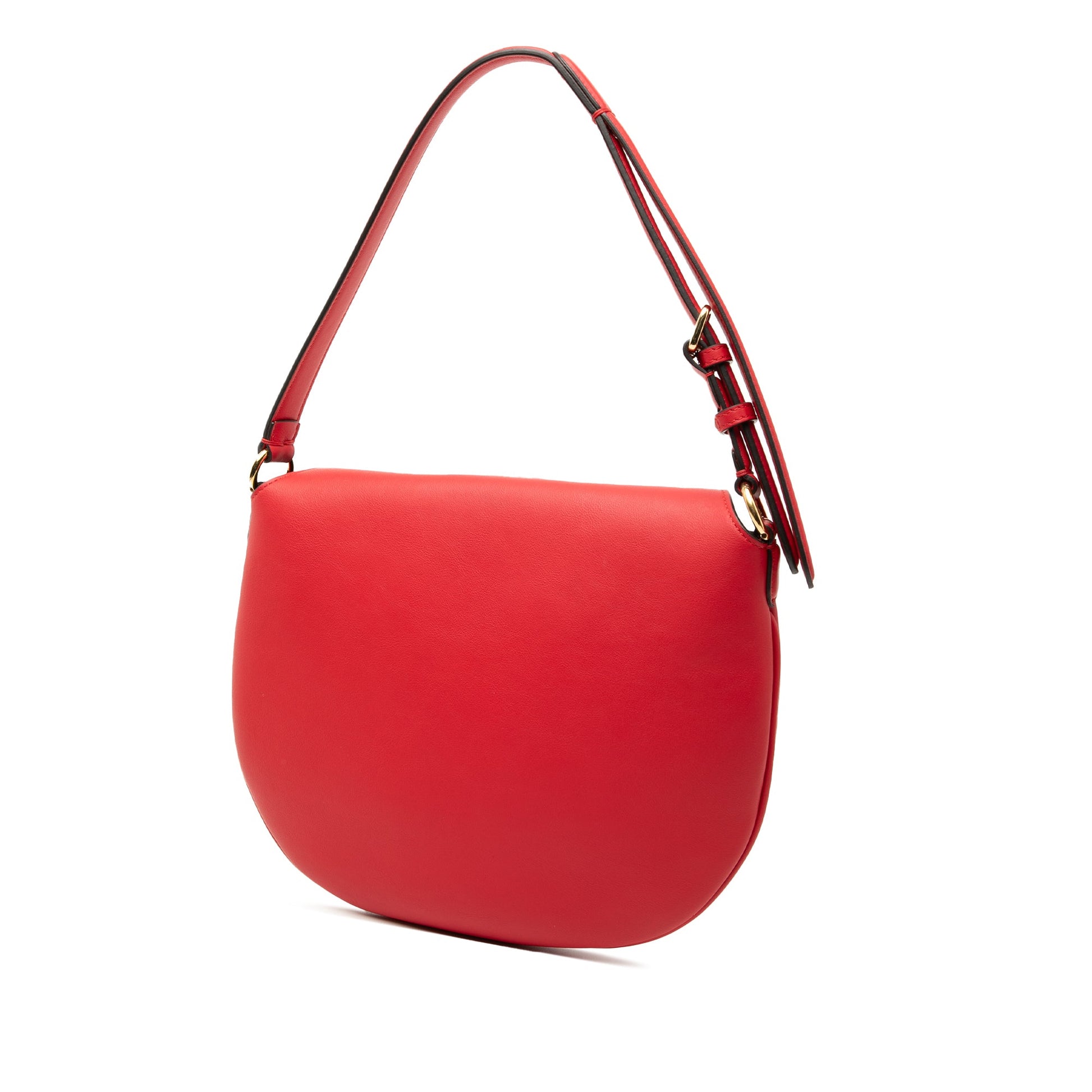 Fendi Small Leather Croissant Hobo