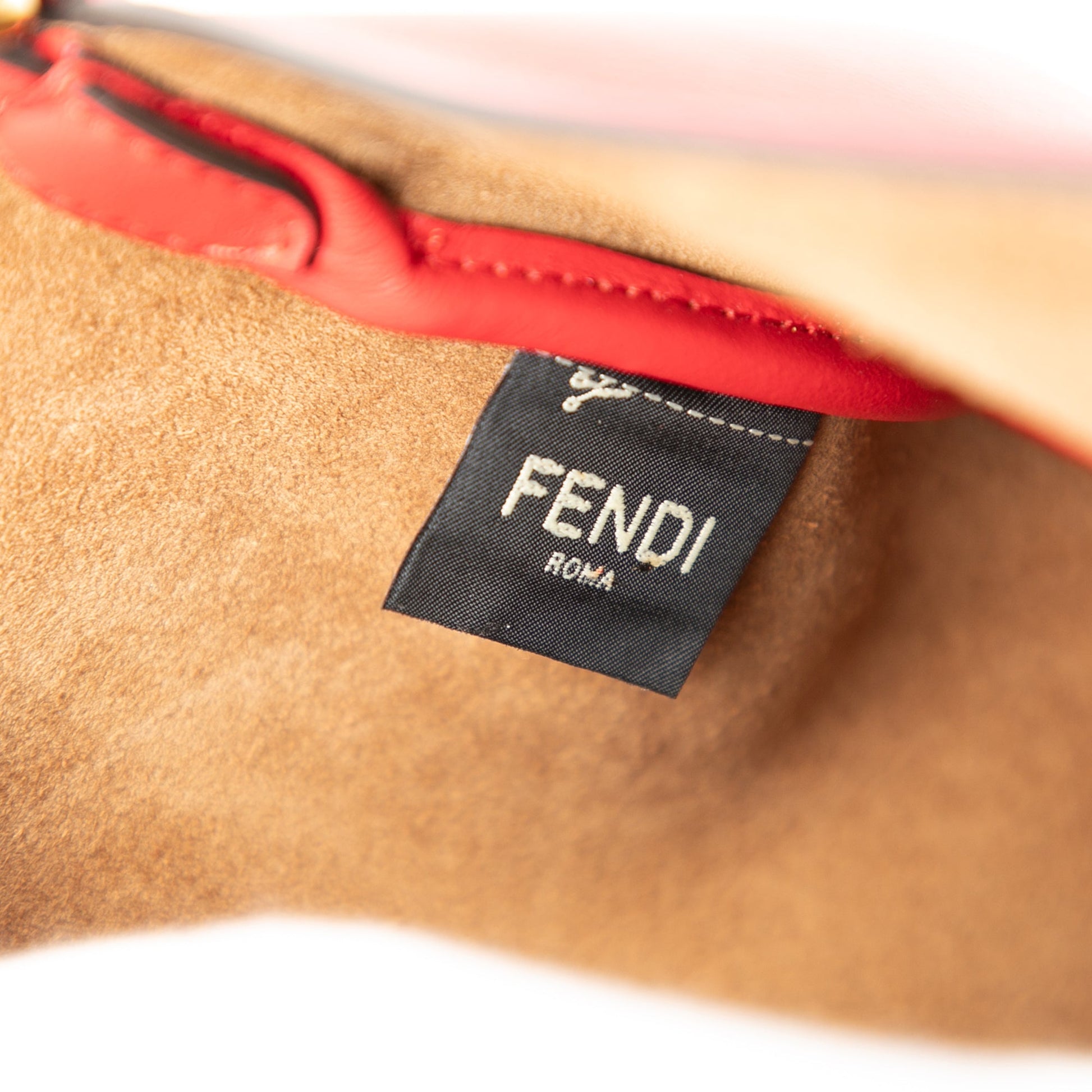 Fendi Small Leather Croissant Hobo