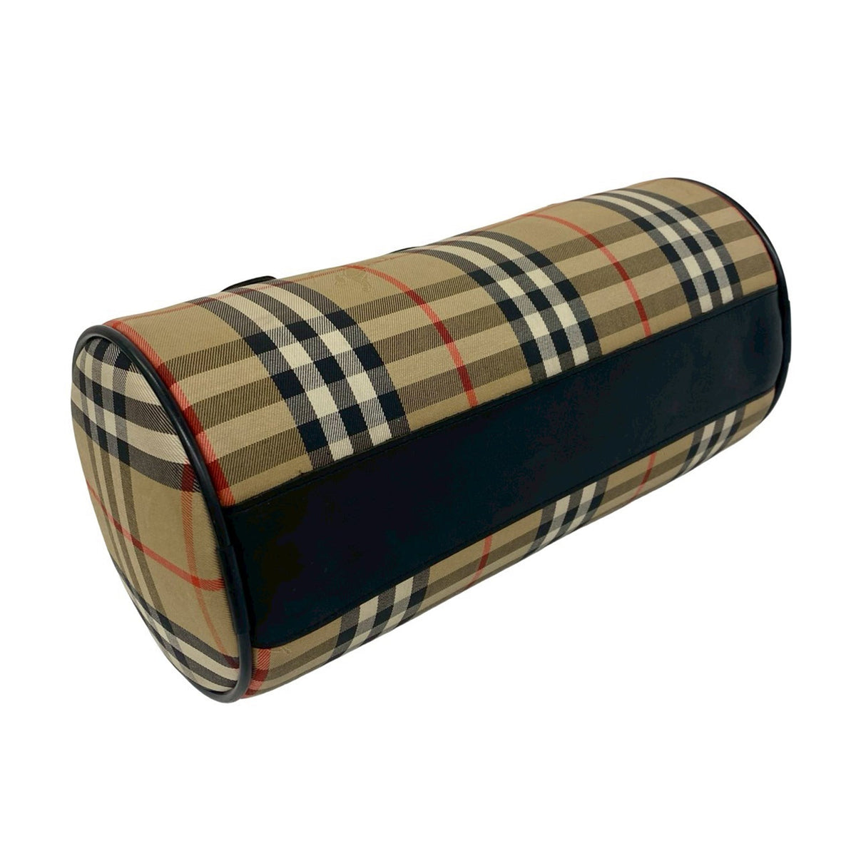 Burberry Haymarket Check Canvas Boston Bag
