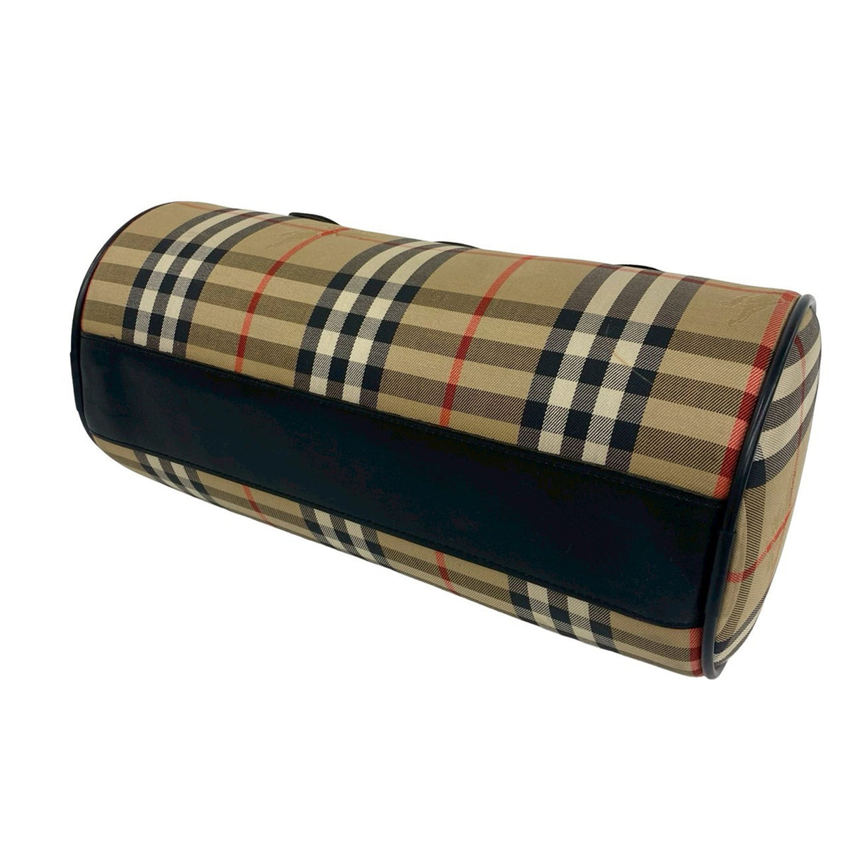 Burberry Haymarket Check Canvas Boston Bag