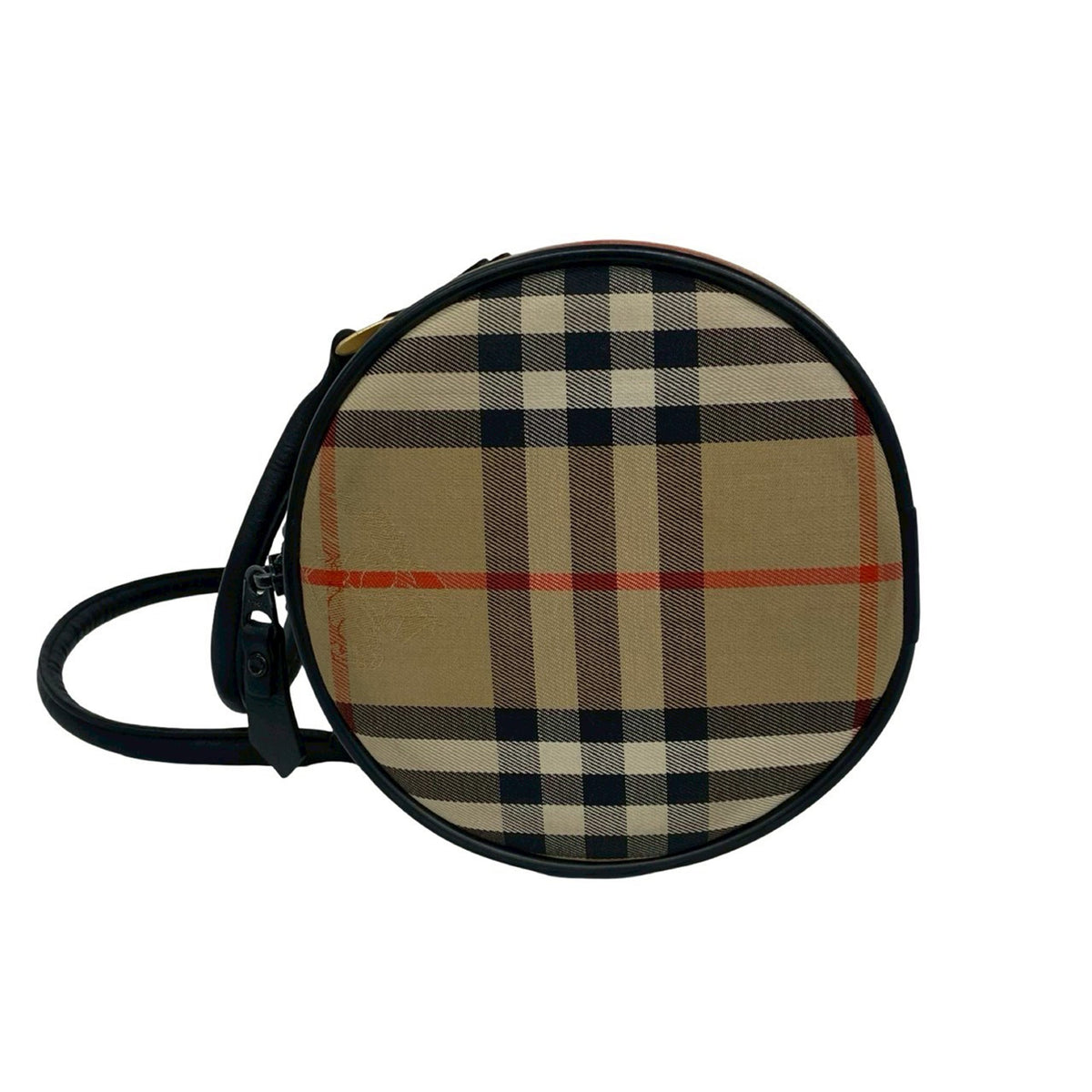 Burberry Haymarket Check Canvas Boston Bag