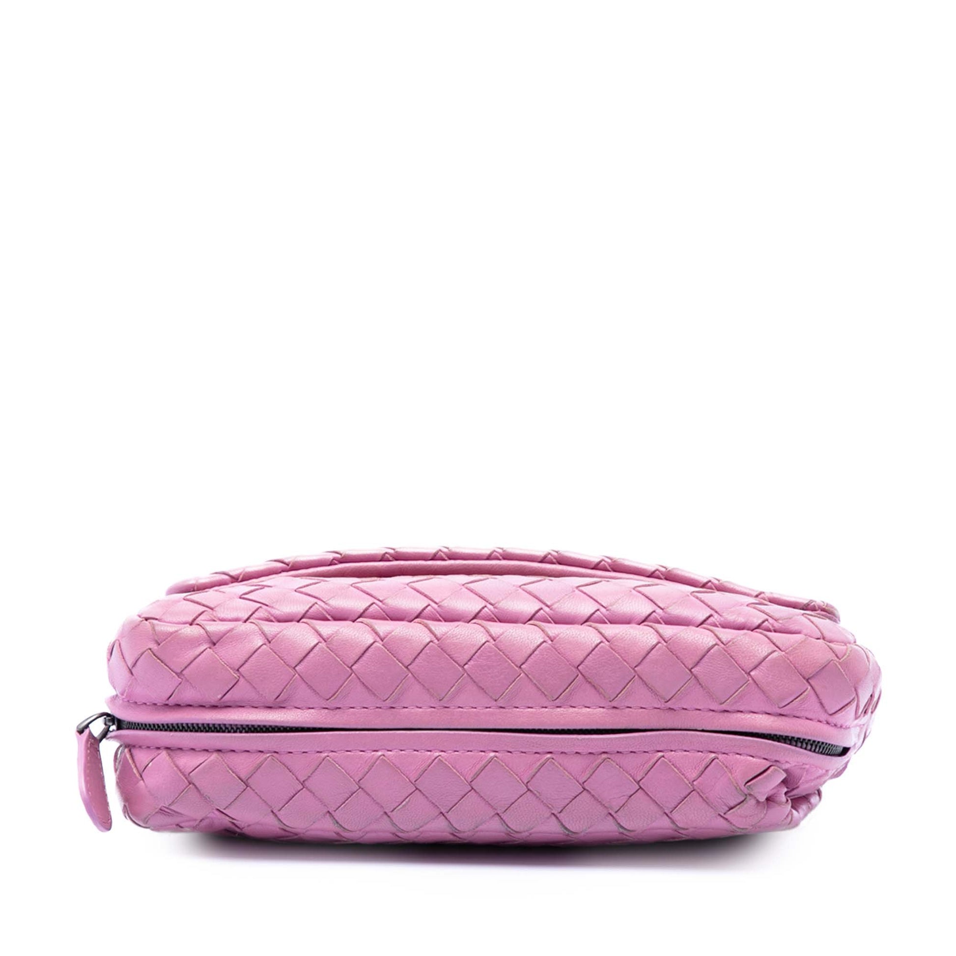 Bottega Veneta Mini Nappa Intrecciato Expandable Chain Flap Crossbody