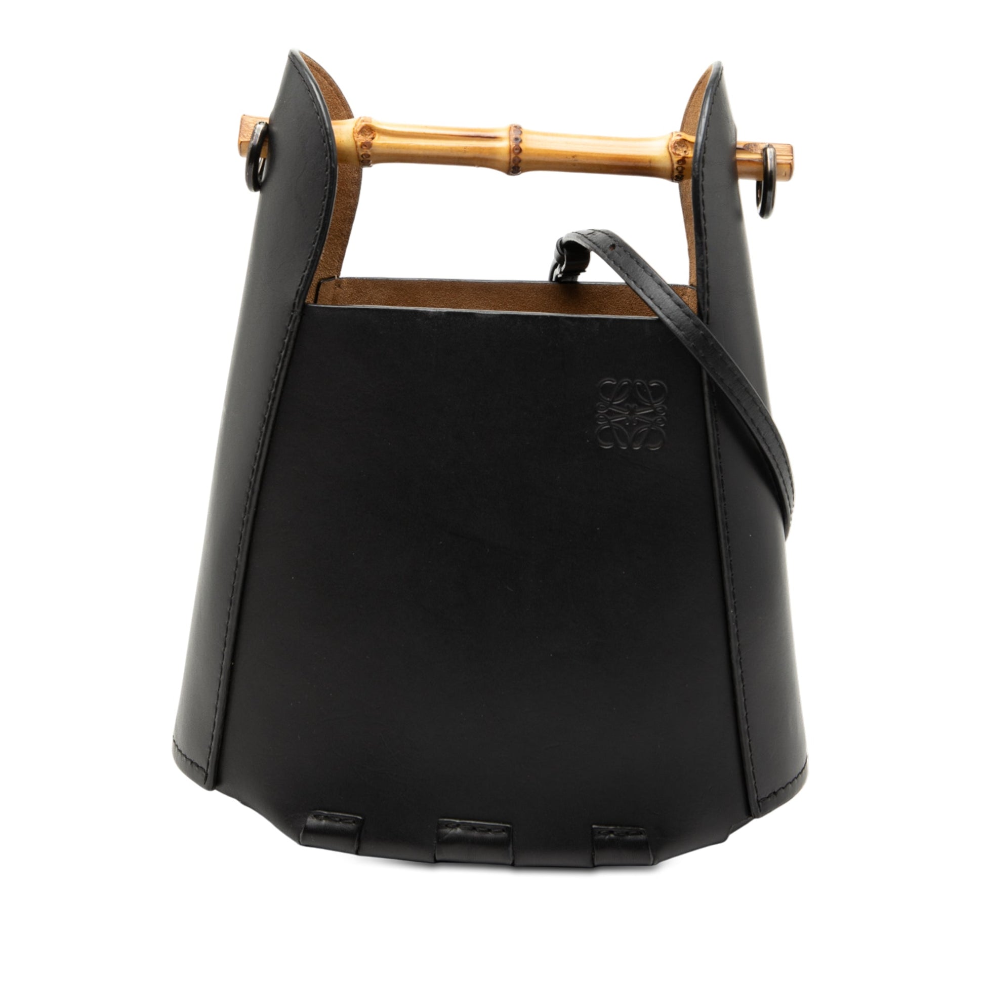 LOEWE Calfskin Bamboo Bucket Bag