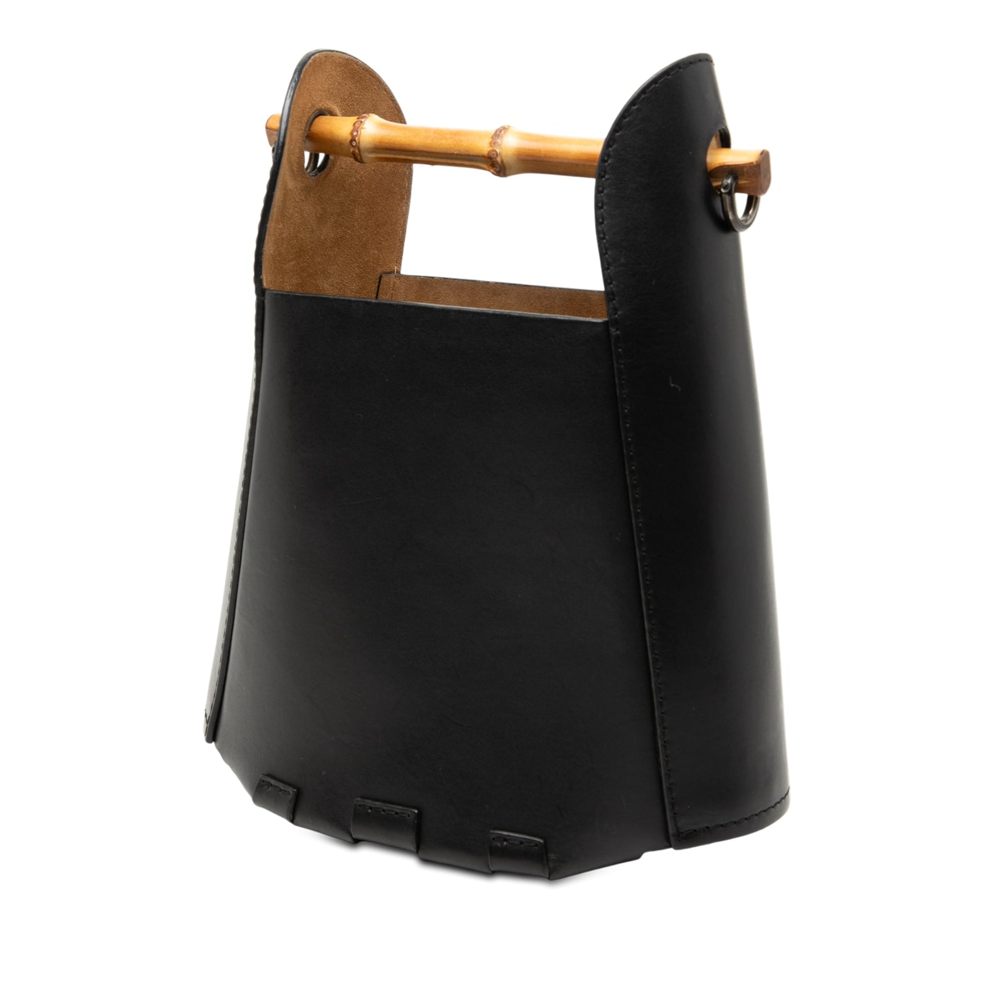 LOEWE Calfskin Bamboo Bucket Bag