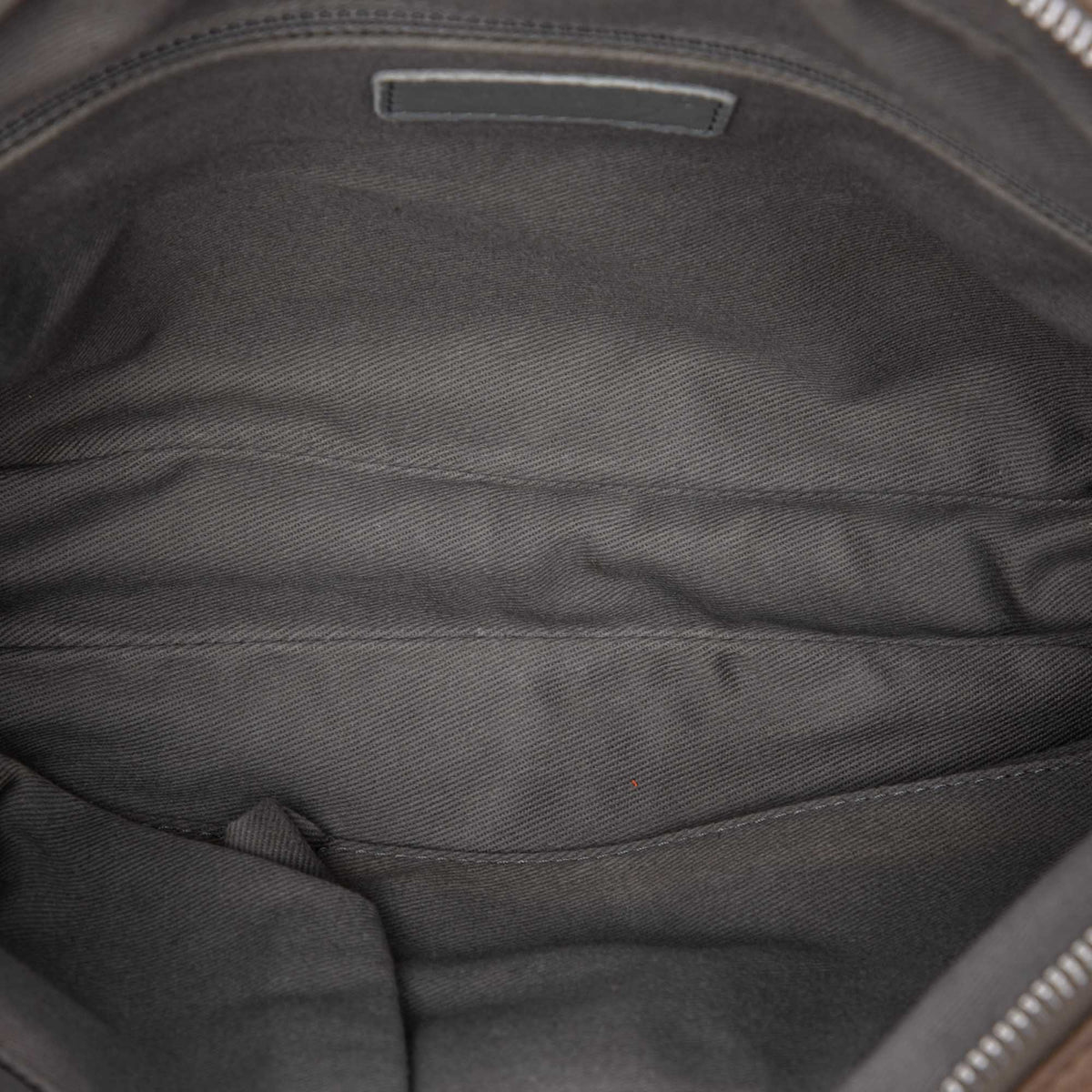 Chanel Quilted Iridescent Calfskin Relax CC Satchel — Brown