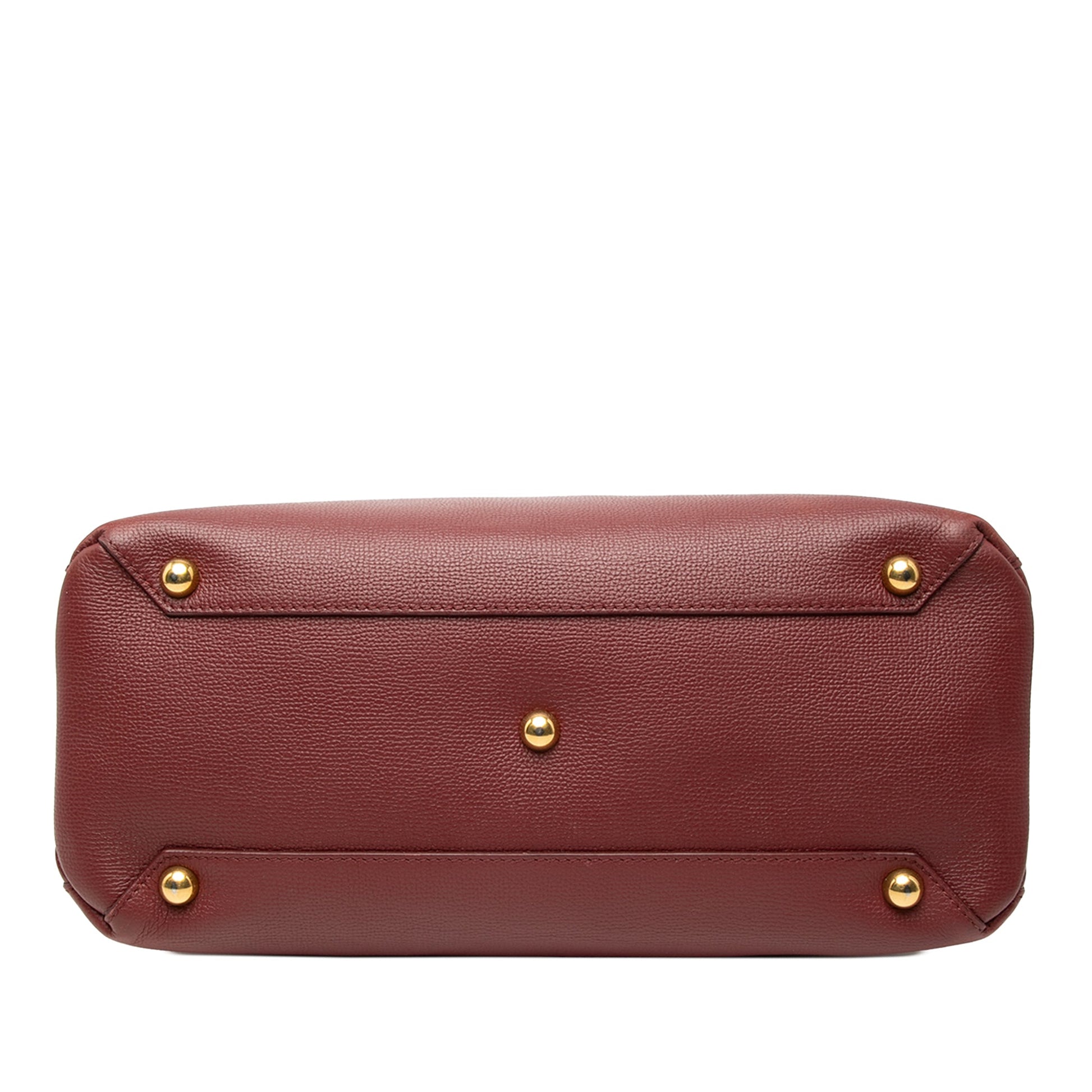 Medium Leather Banner Satchel