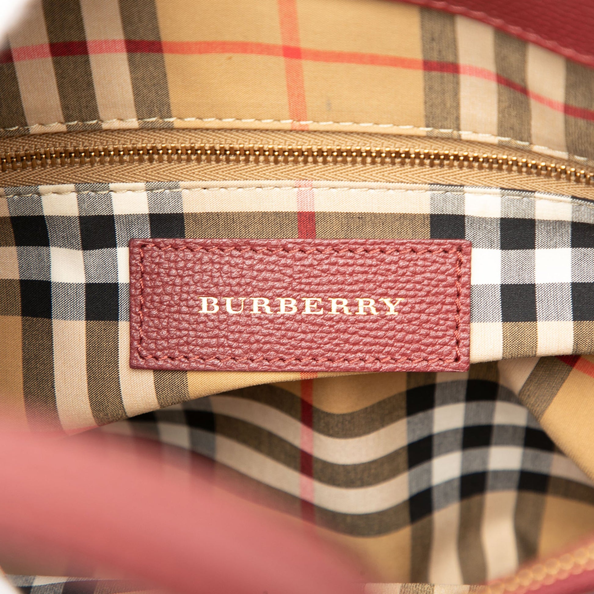 Medium Leather Banner Satchel