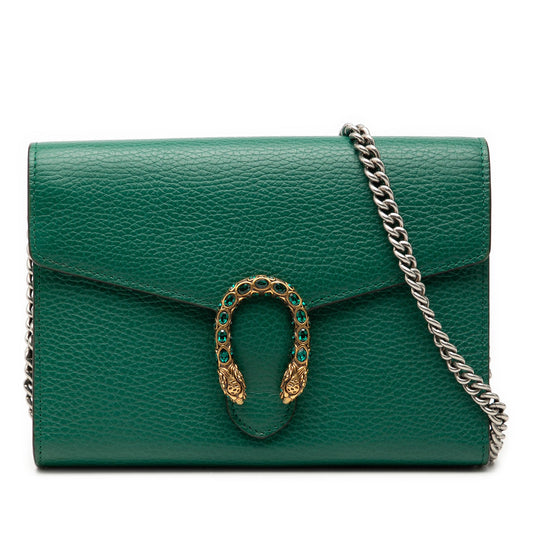 Gucci Leather Dionysus Wallet on Chain