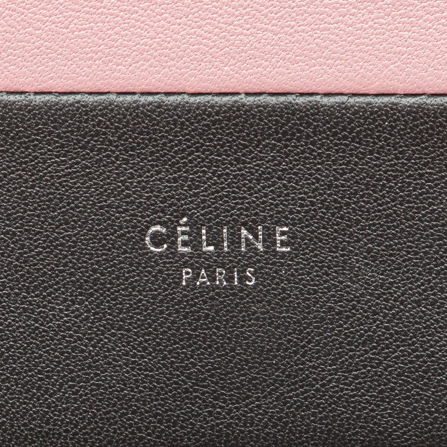 Celine Leather Frame Wallet on Chain