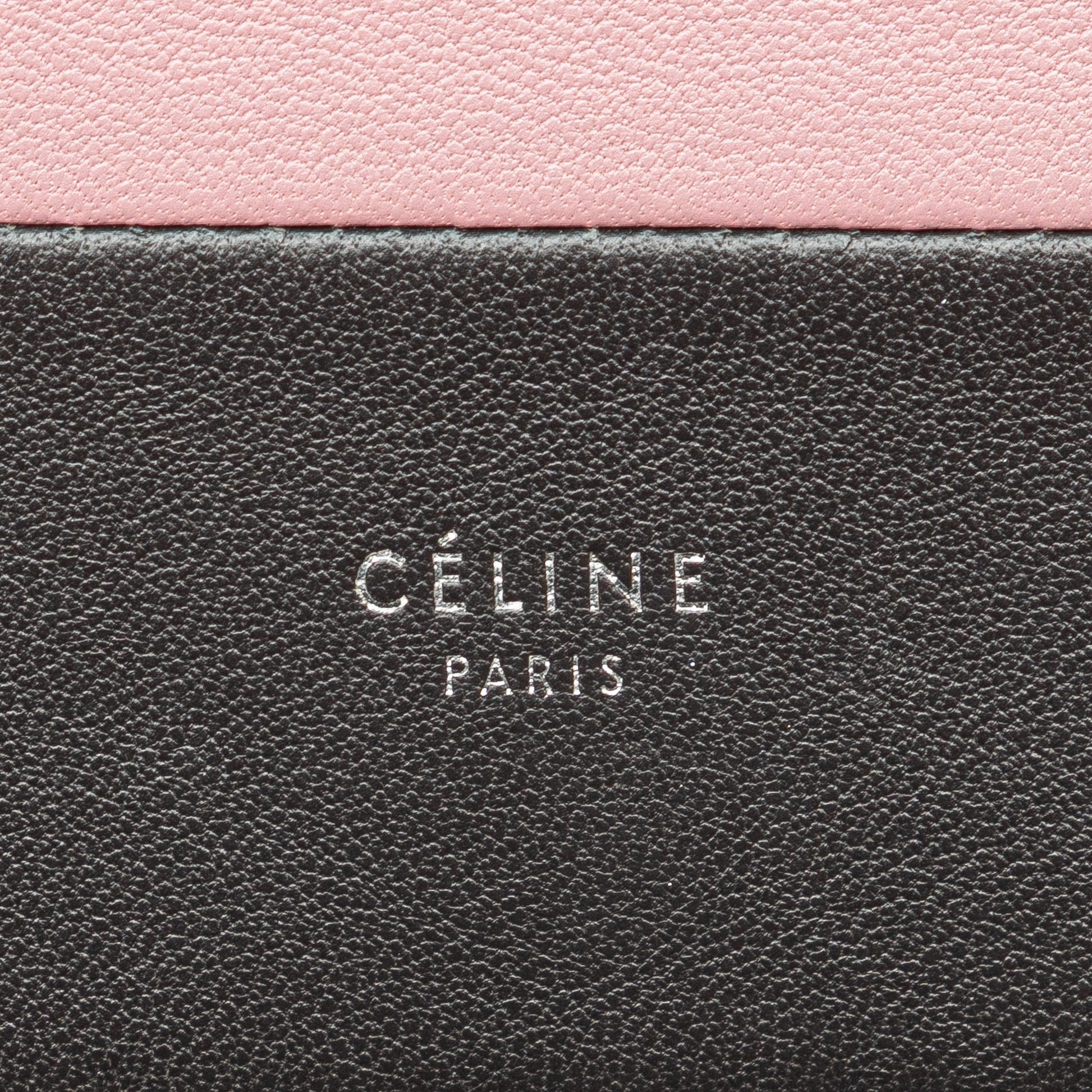 Celine Leather Frame Wallet on Chain