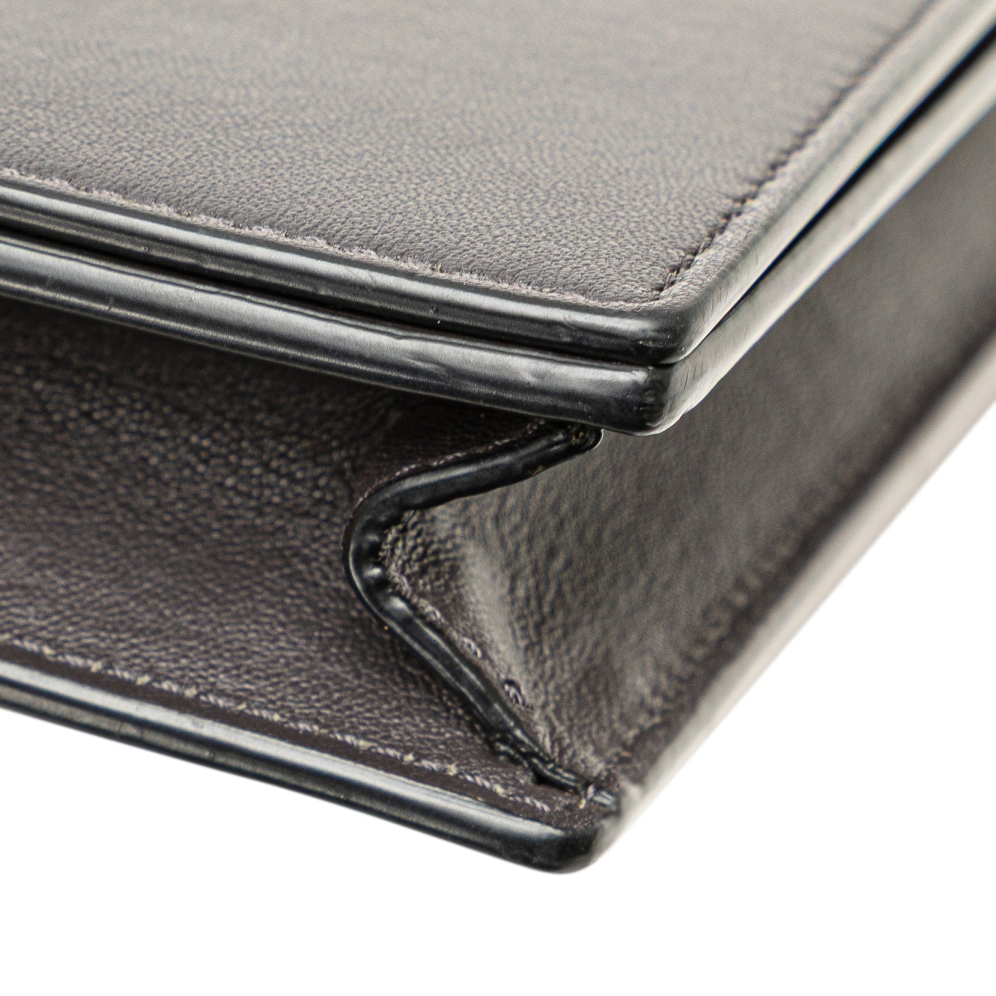 Celine Leather Frame Wallet on Chain
