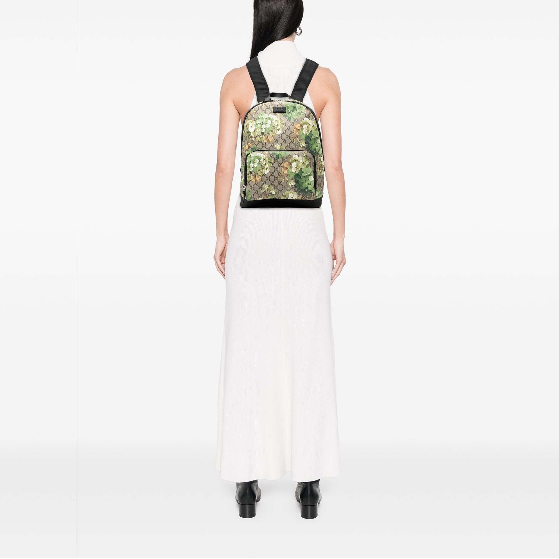Gucci Medium GG Supreme Blooms Eden Backpack