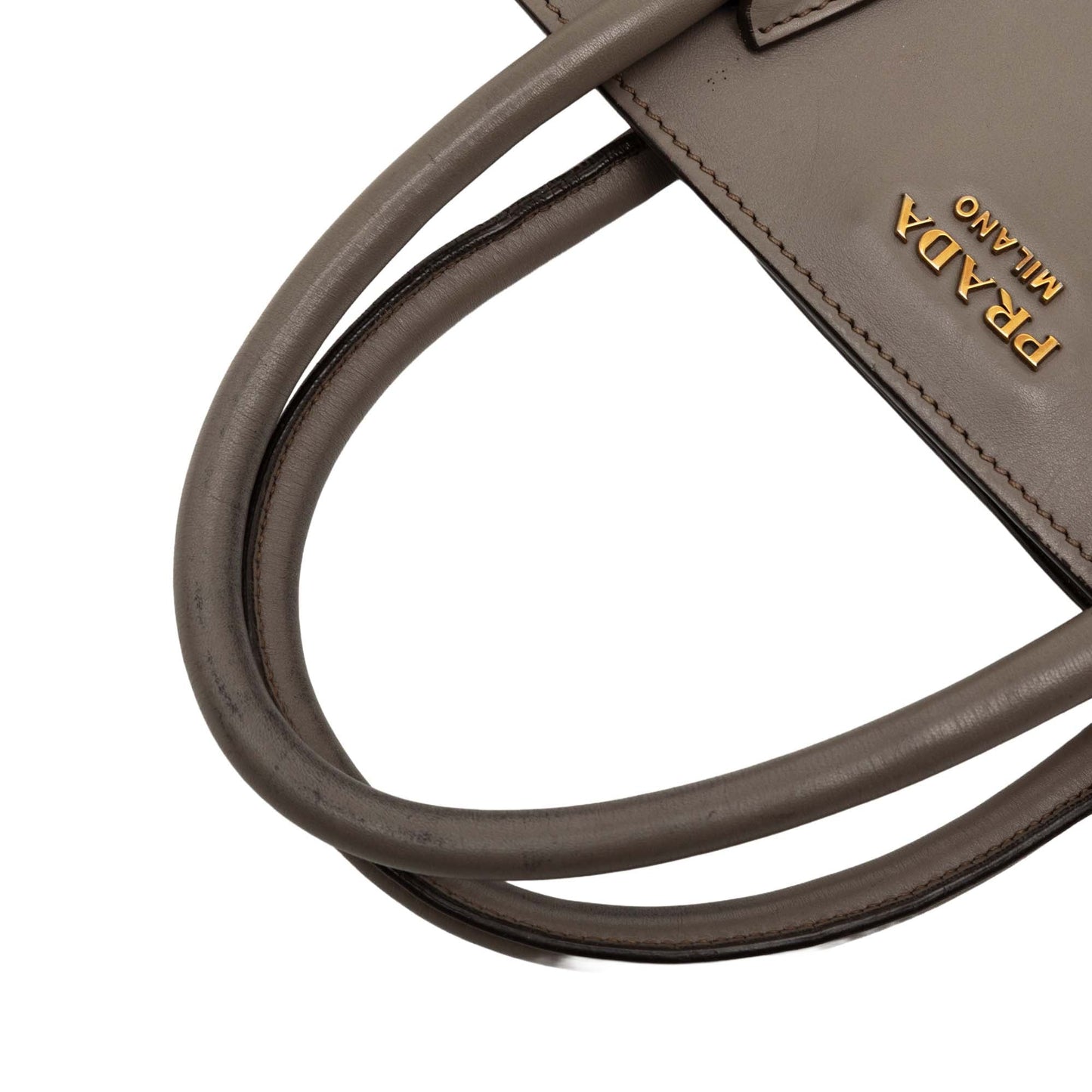 Prada Large City Calf Double Handle Shopping Tote