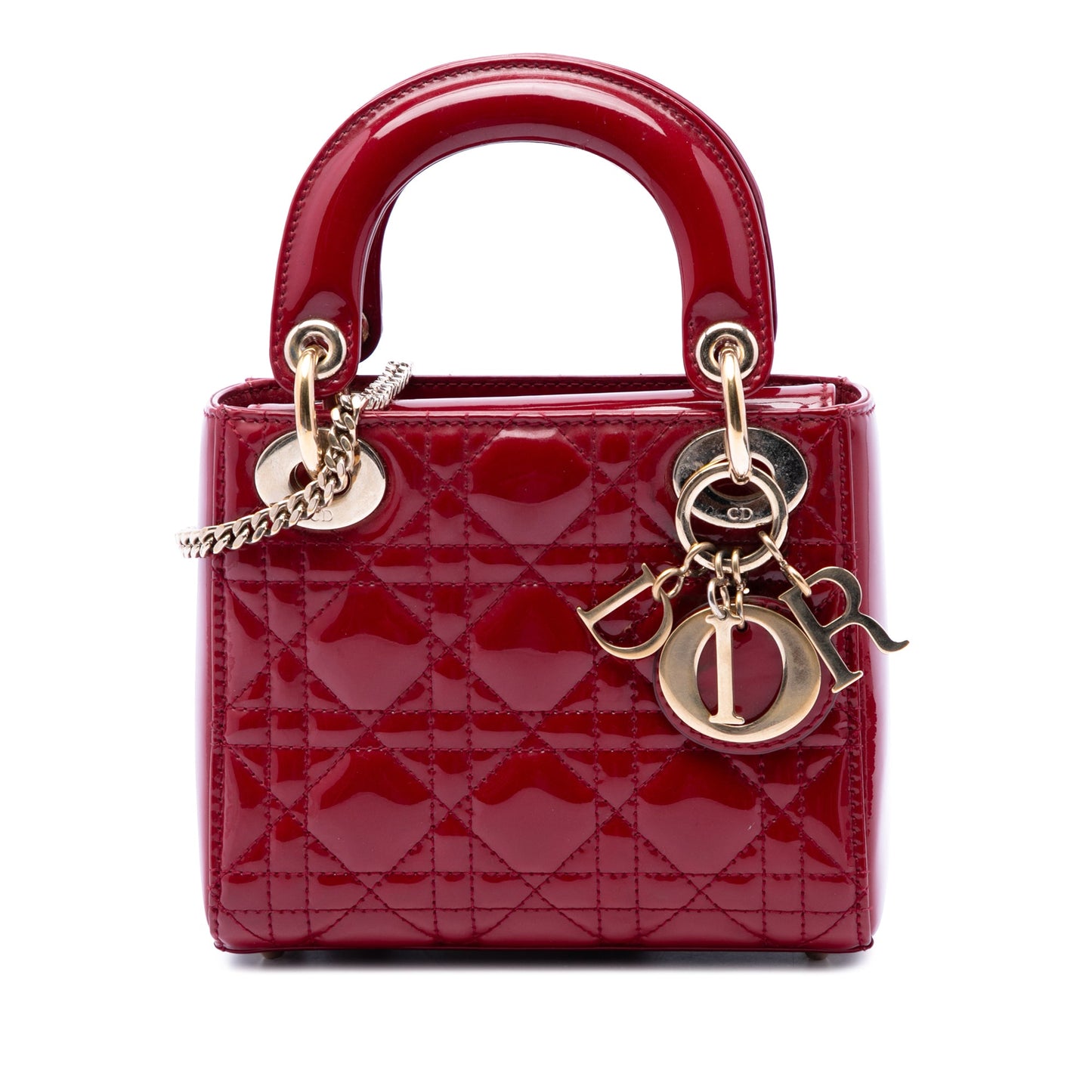 Dior Mini Patent Cannage Lady Dior