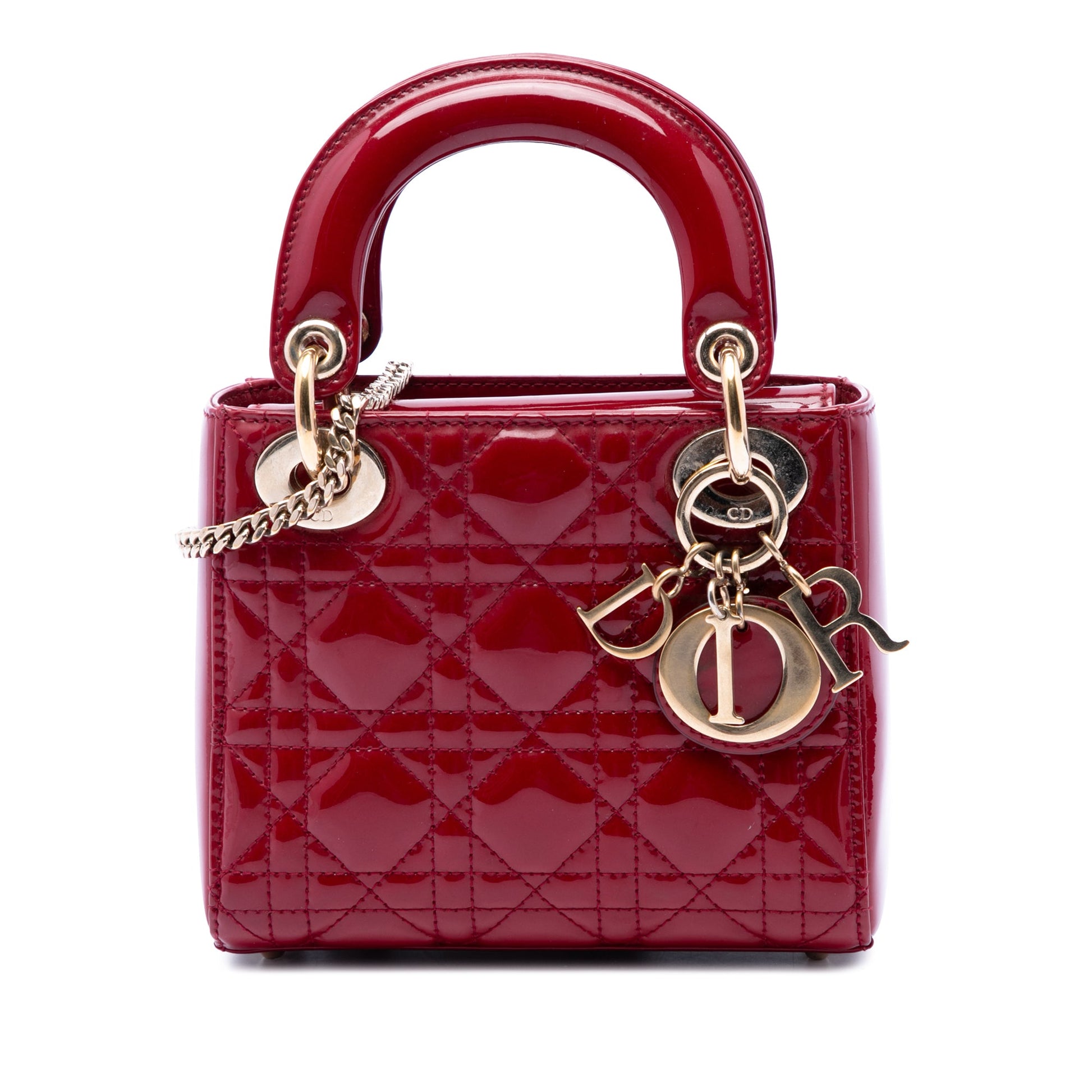 Dior Mini Patent Cannage Lady Dior