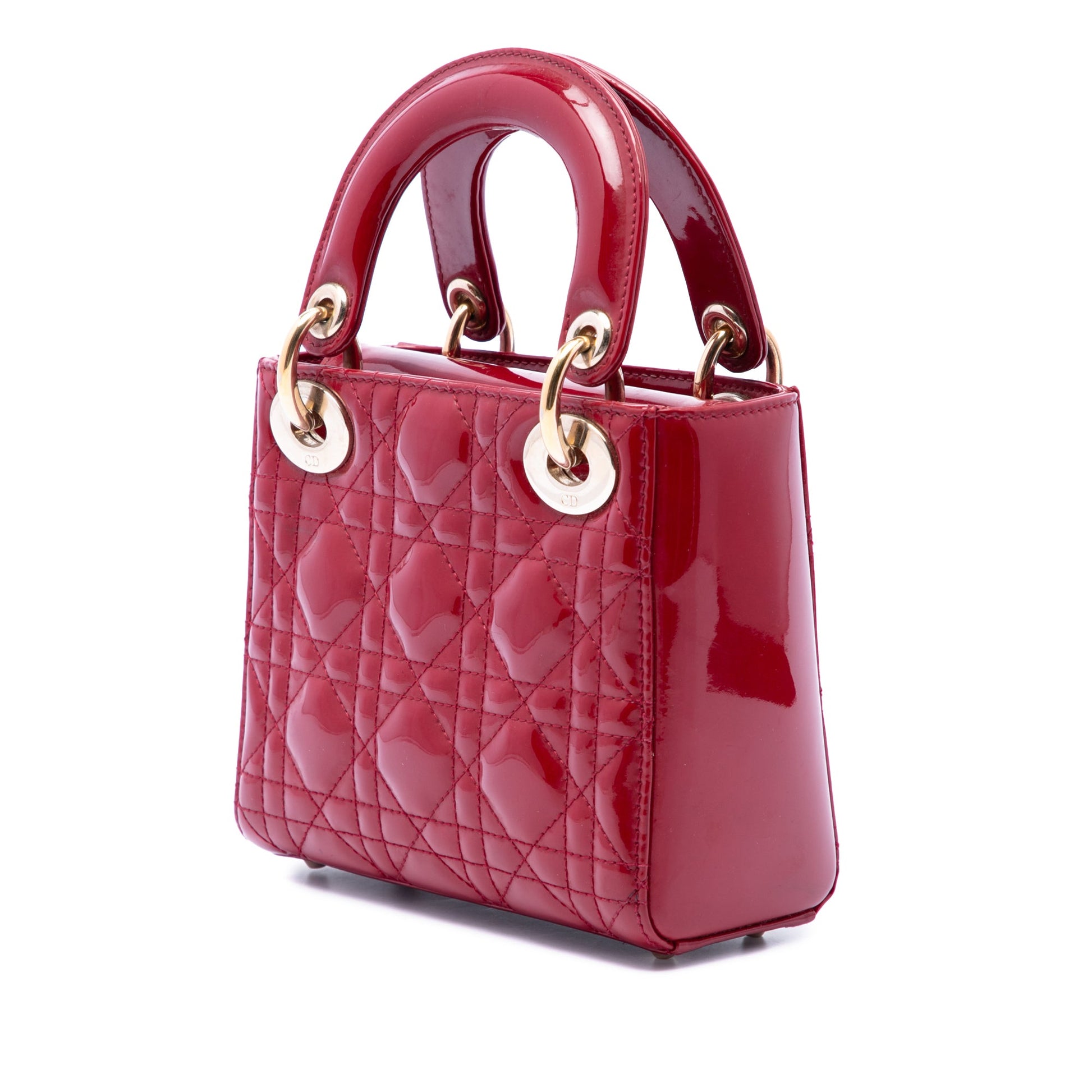 Dior Mini Patent Cannage Lady Dior