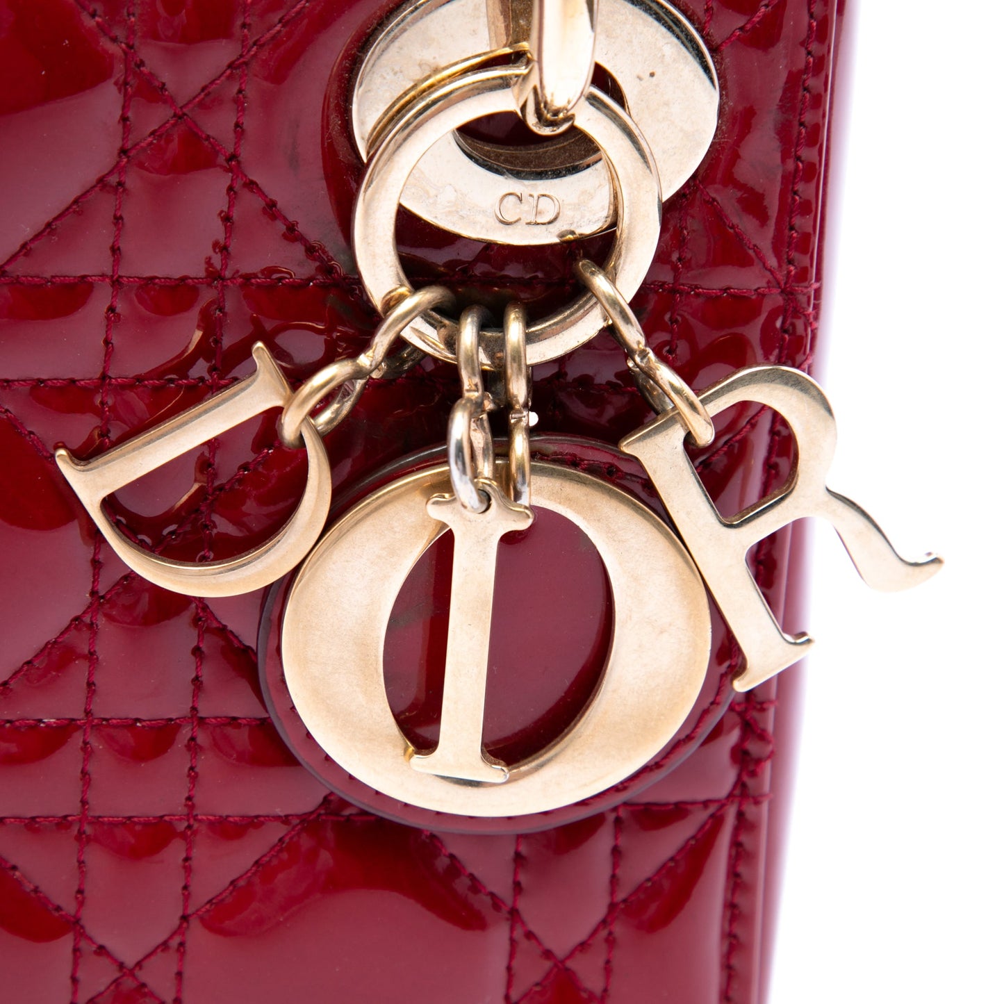 Dior Mini Patent Cannage Lady Dior